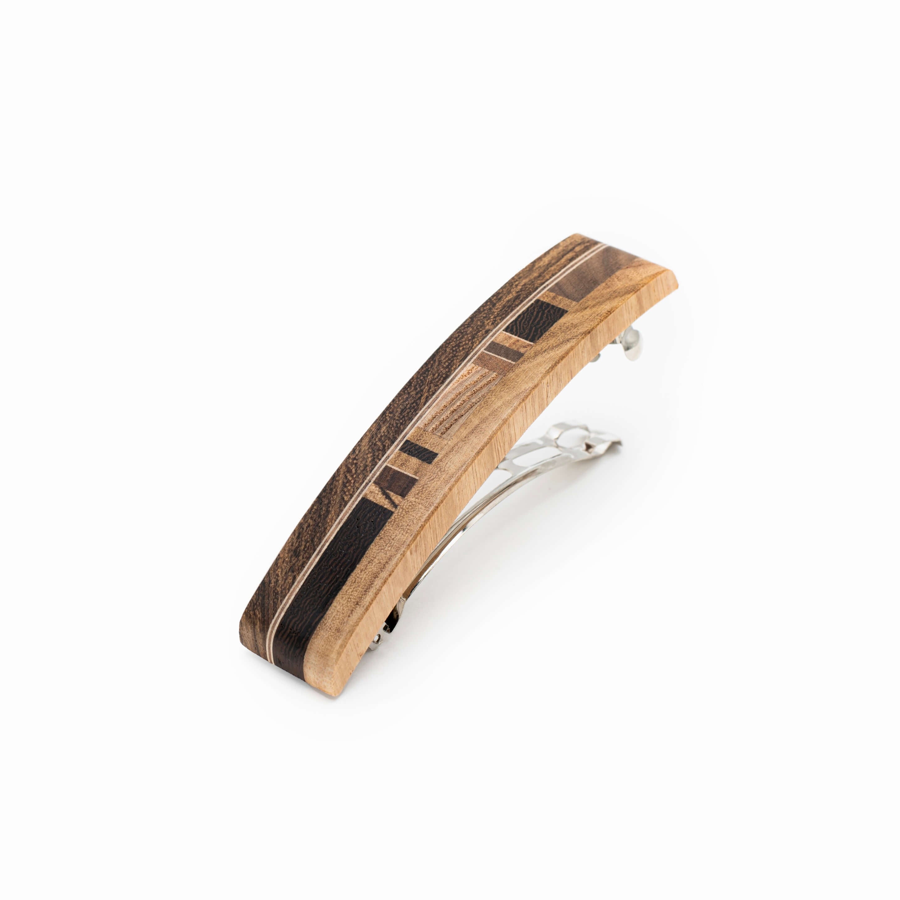 barrette cheveux épais, barrette artisanal en bois