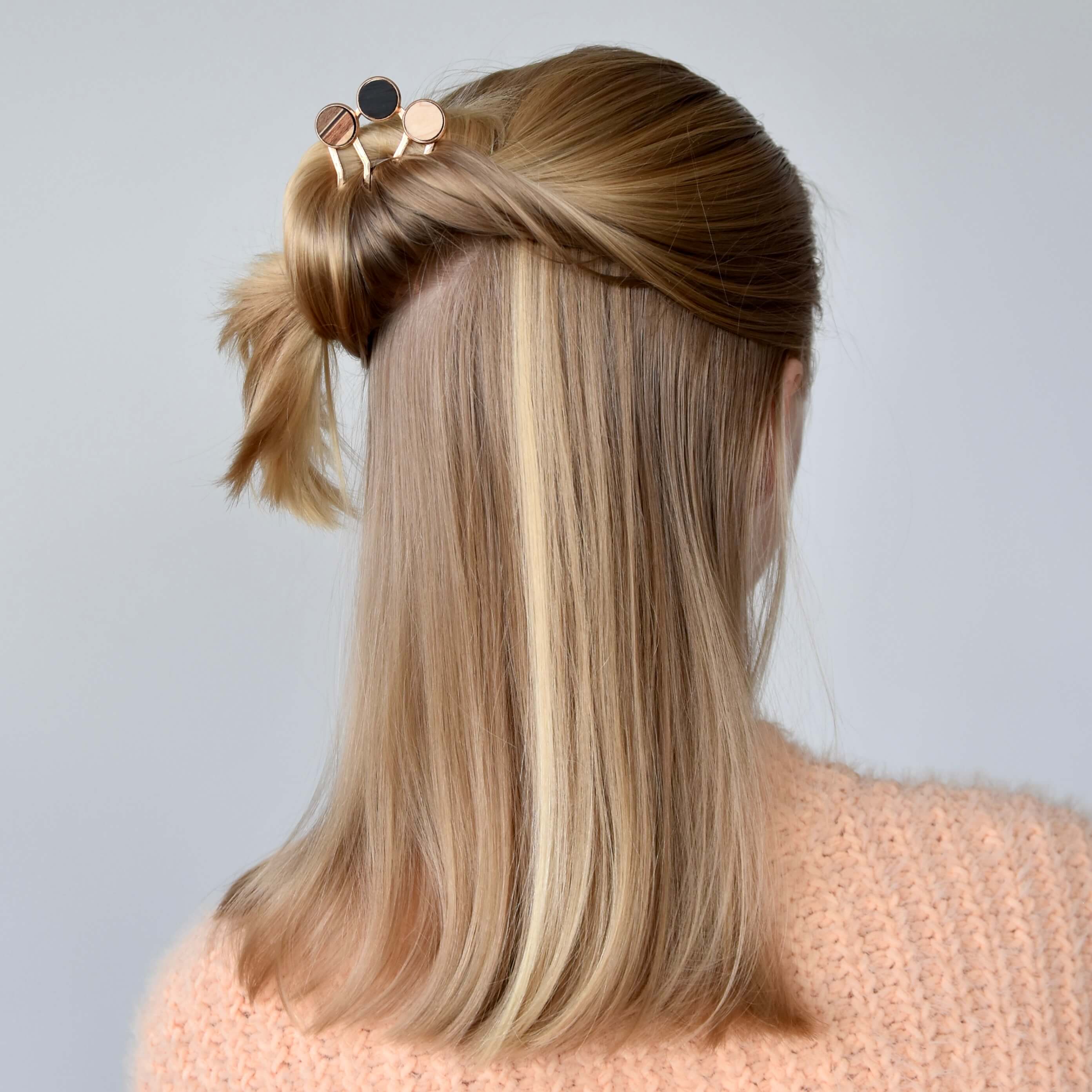 Baguette à cheveux pour cheveux fins et glissants par Isabelle Ferland bijoux
