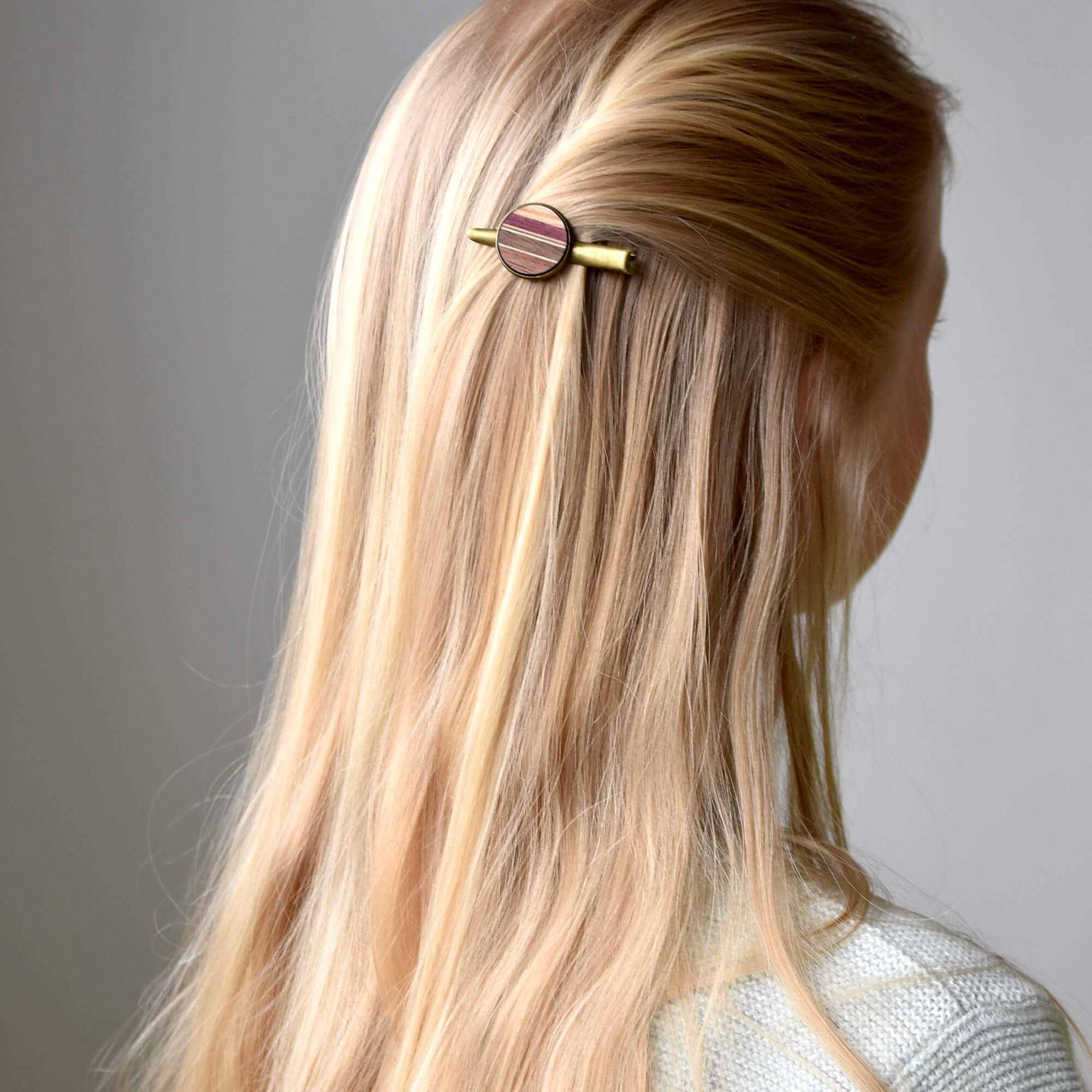 Accessoire cheveux artisanale pince alligator.