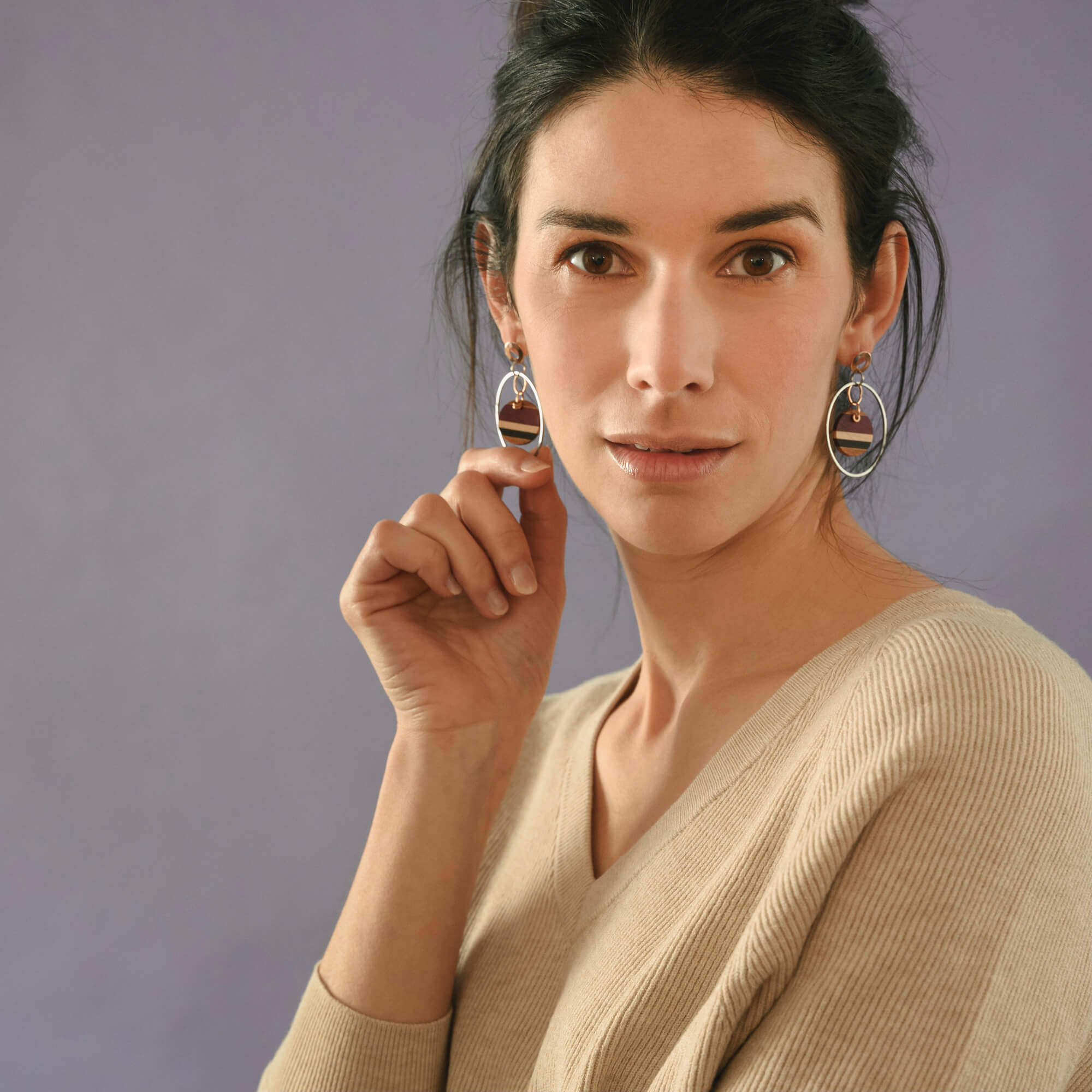 Boucles d'oreilles artisanal fabriqué au Québec