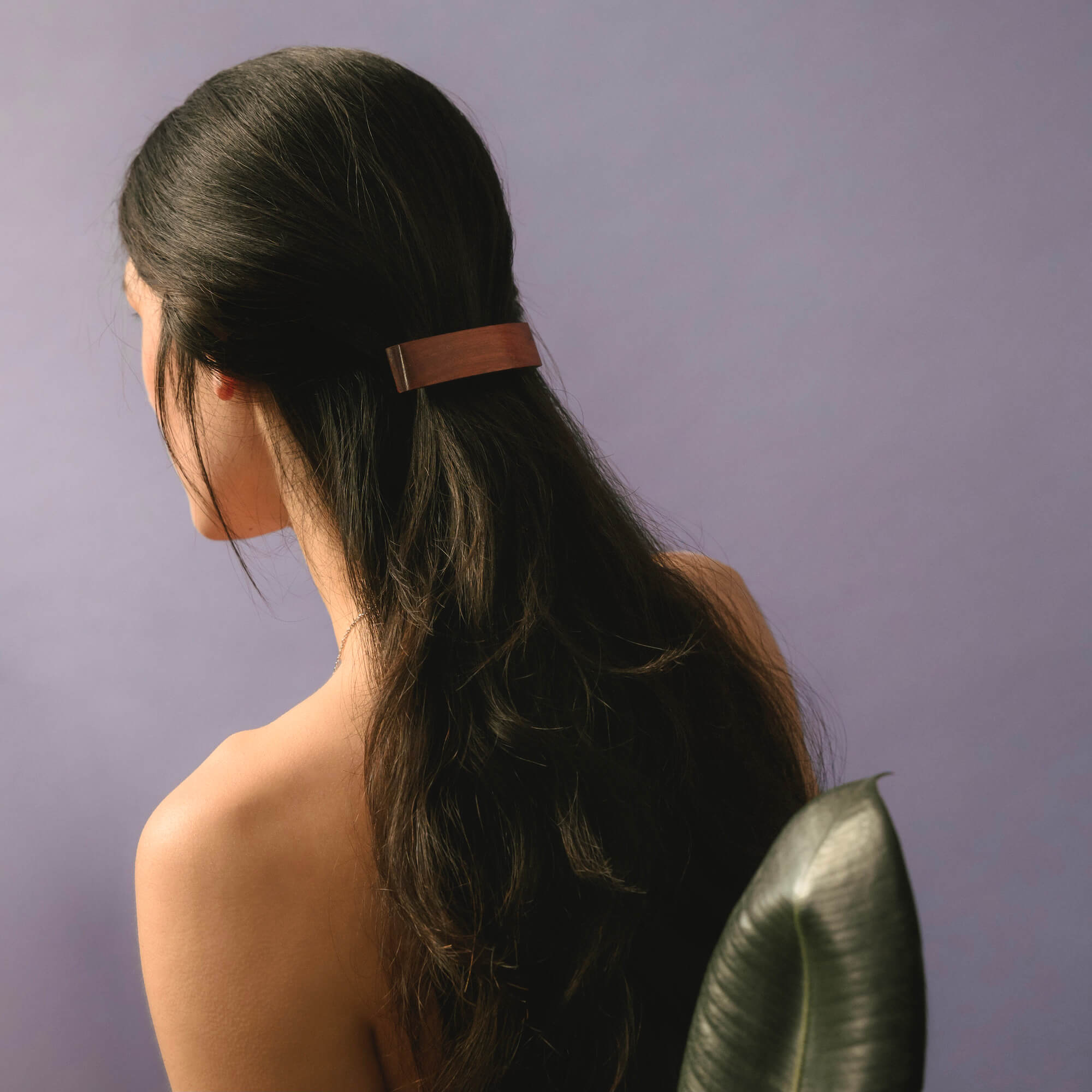 Barrette pour cheveux en bois artisanal fabriqué au Canada 