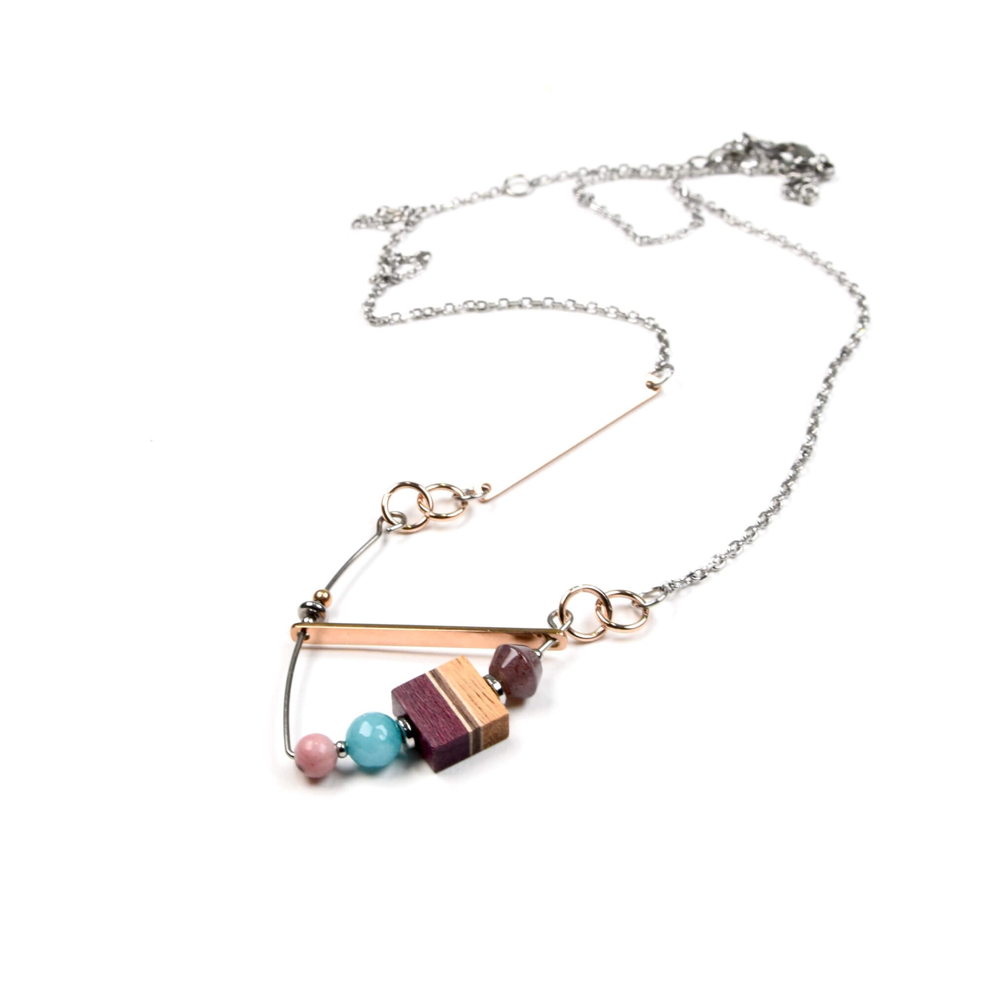 collier pour femme perles turquoise compagnie québécoise