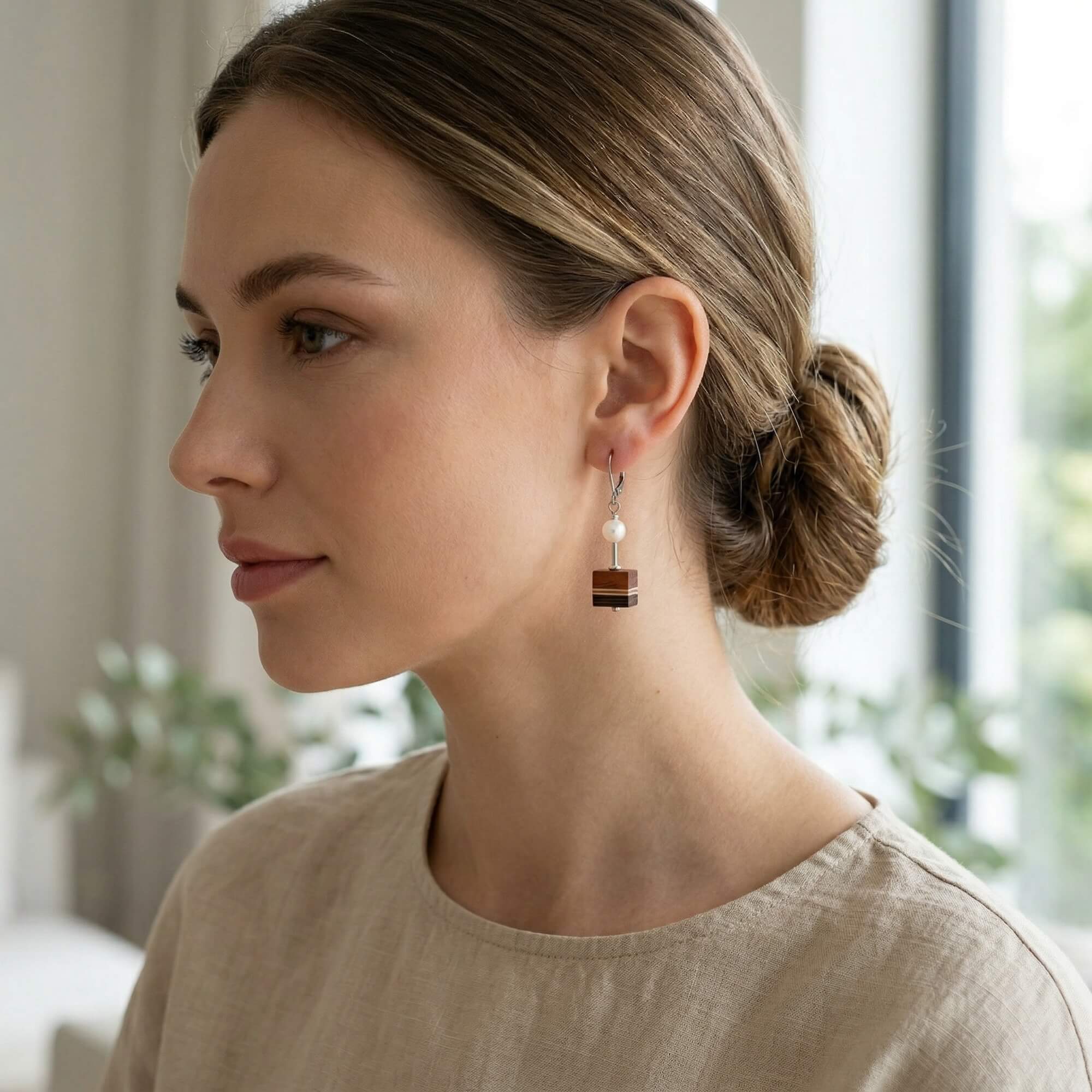 Boucles d'oreilles en bois | Ampiezza