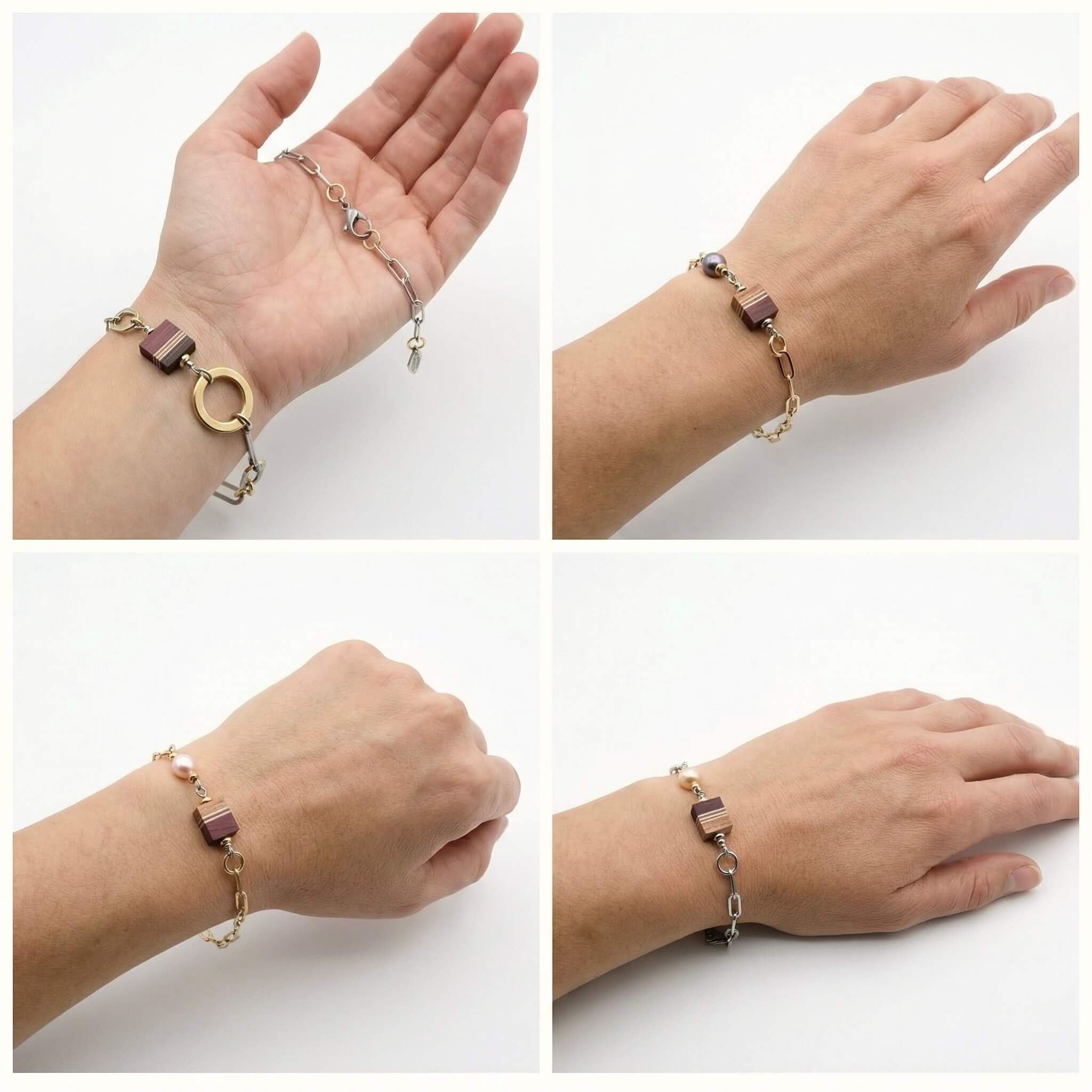 wood bracelet made in Québec- Isabelle ferland