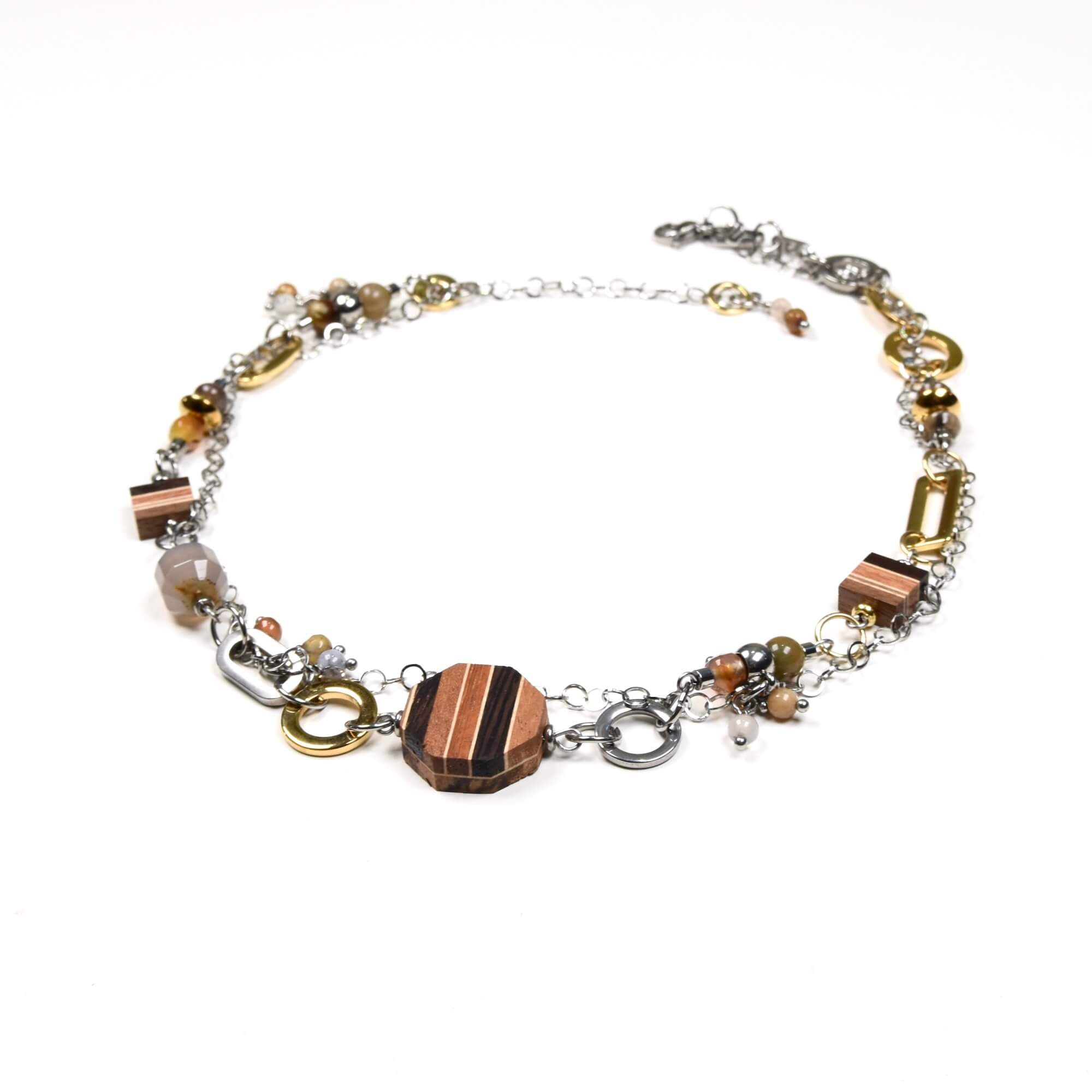 Collier ras-de-cou en acier inoxydable par Isabelle ferland bijoux