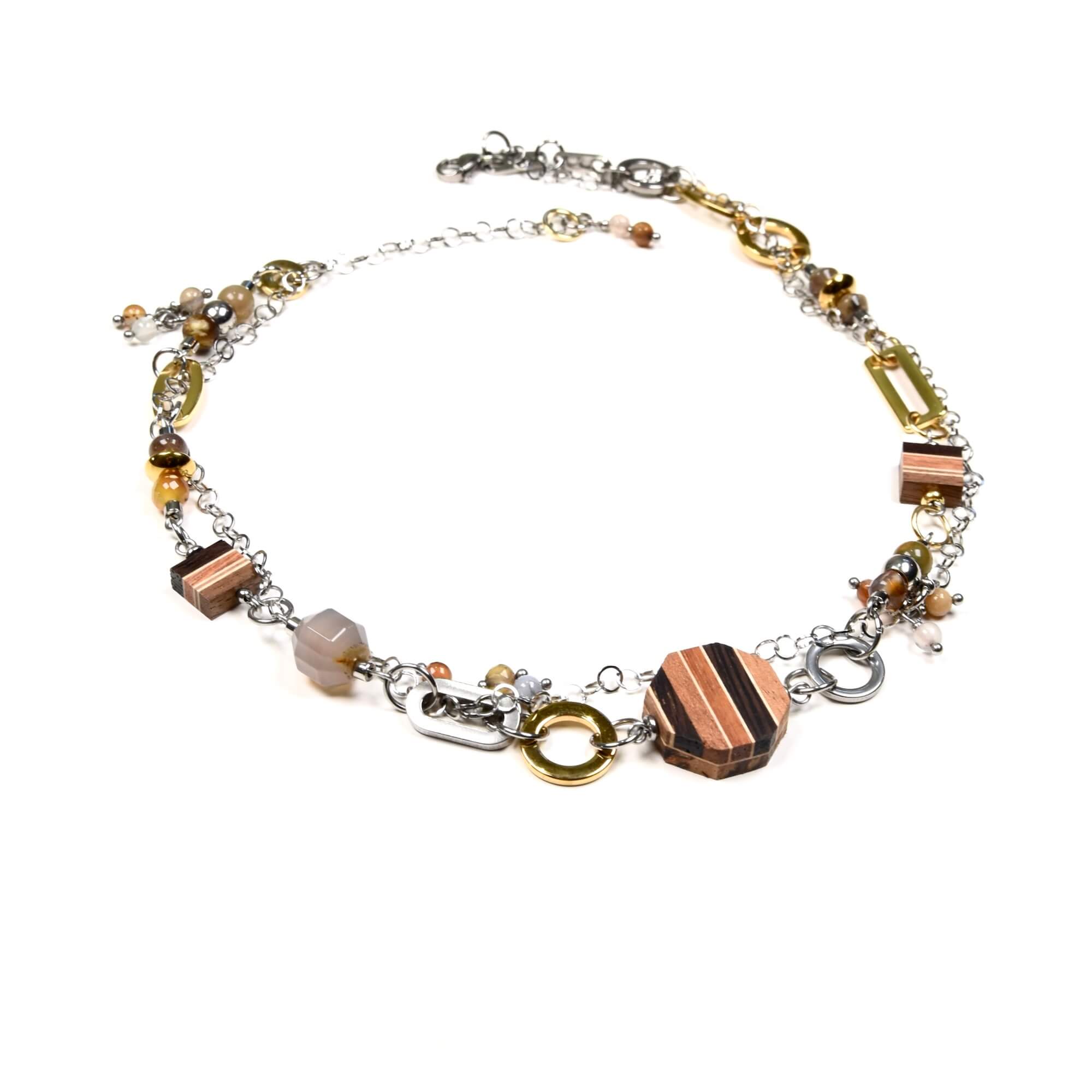 Collier ras-de-cou en acier inoxydable par Isabelle ferland bijoux