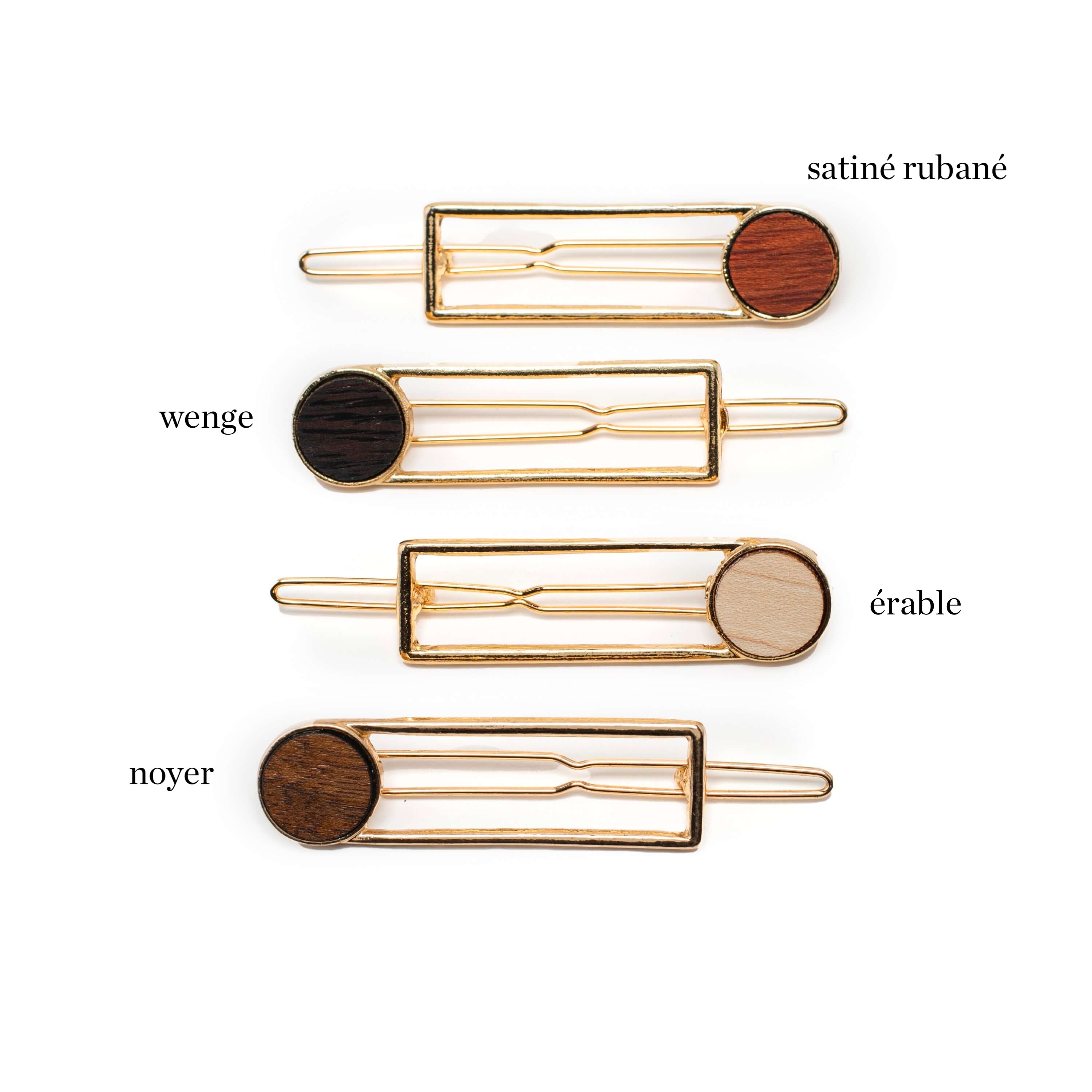 très petite barrette rectangle barrette pour cheveux artisanal