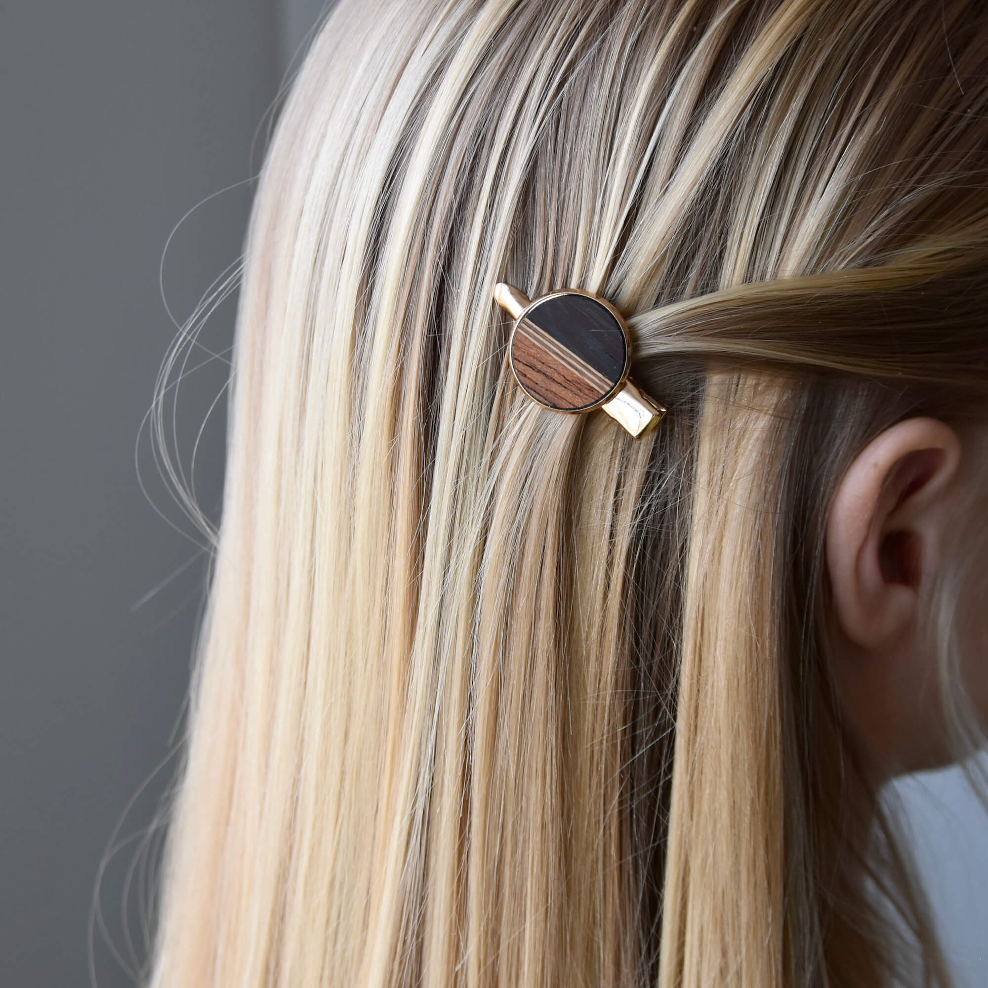 barrette cheveux bois artisanale
