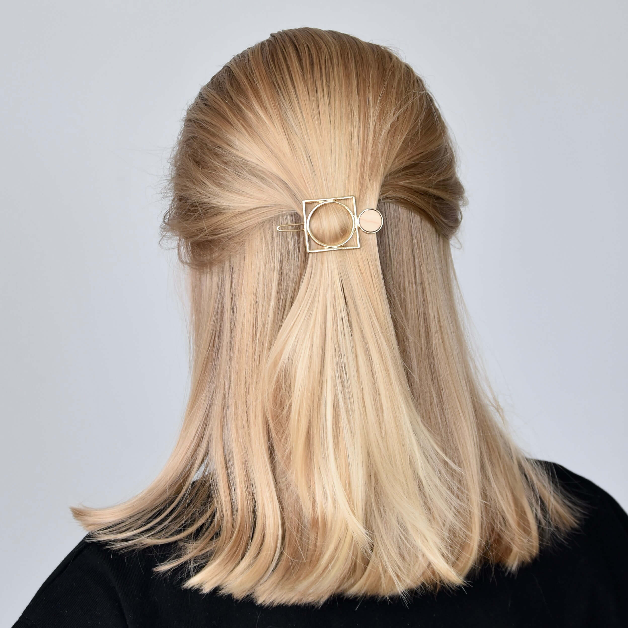 Barrette minimaliste dorée