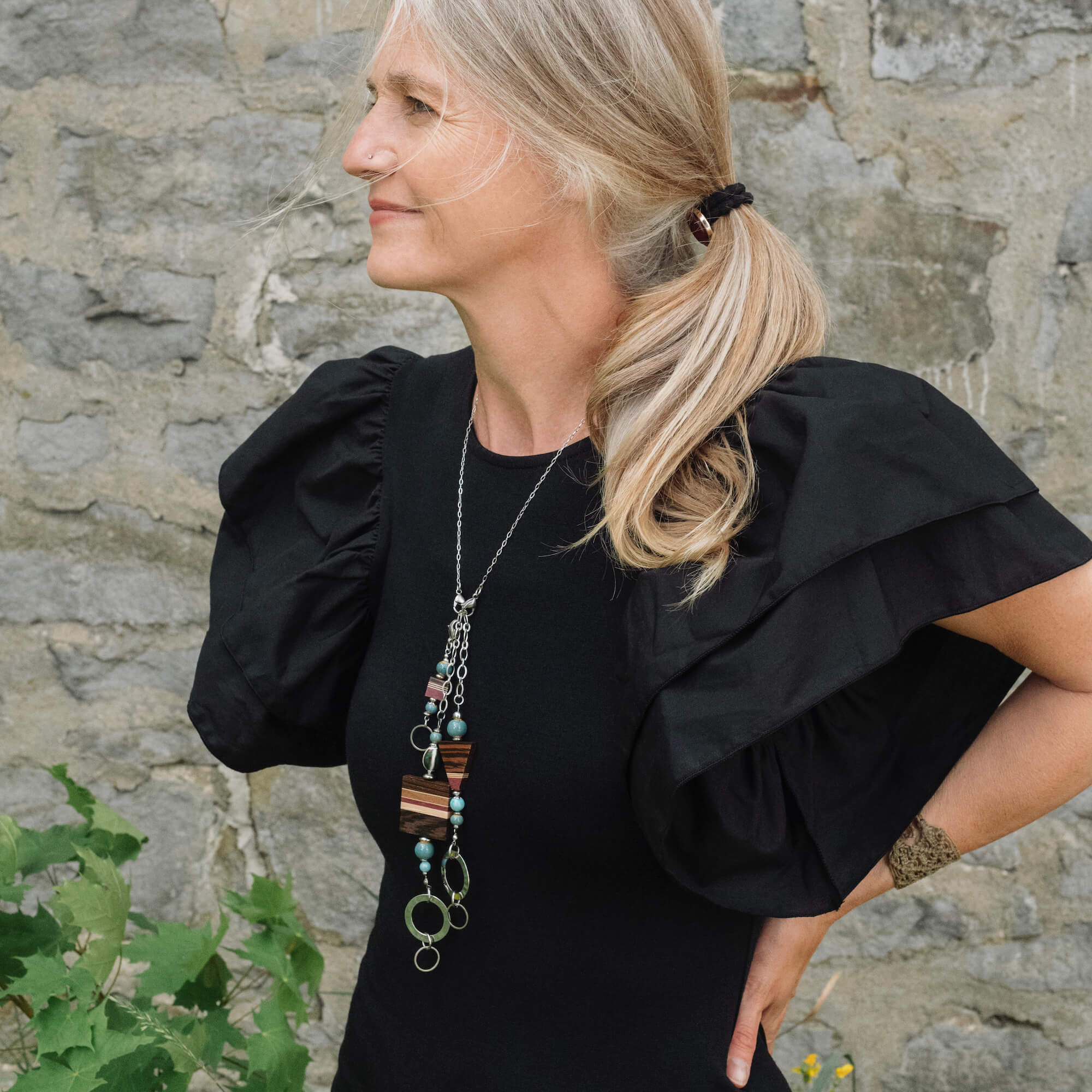 collier long ajustable fabriqué au Québec