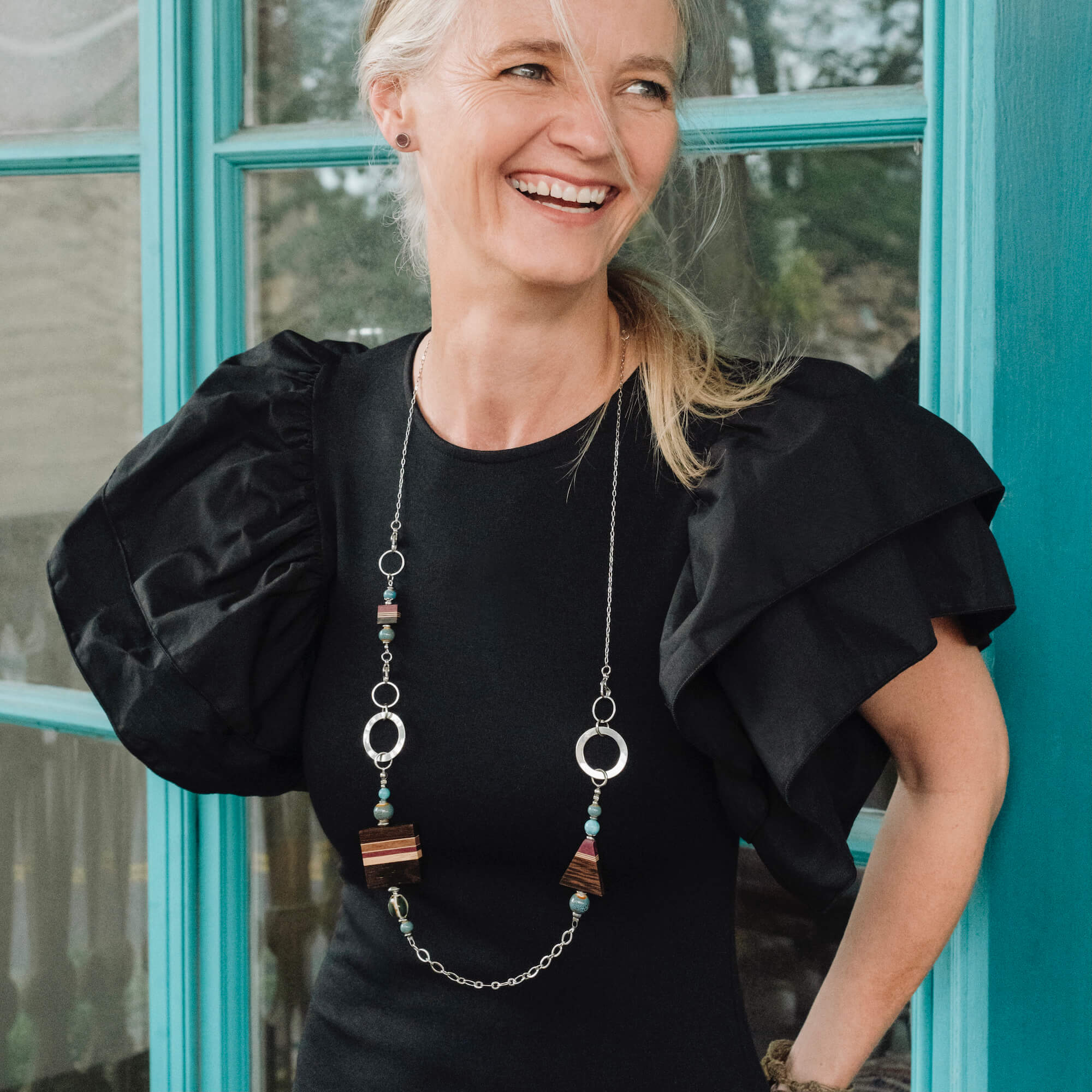 collier long ajustable fabriqué au Québec