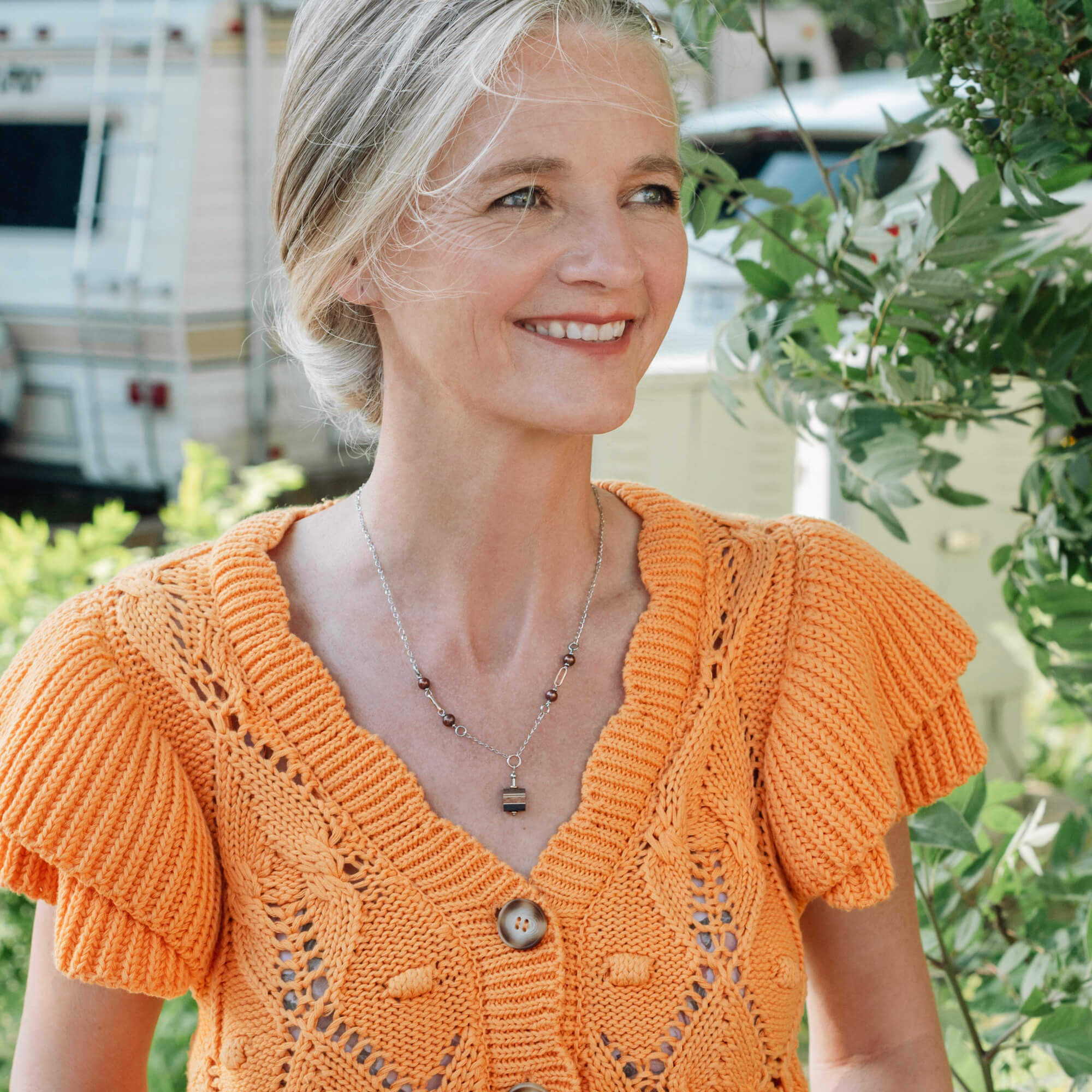 collier avec perles fabriqué au Québec, Canada par isabelle ferland bijoux