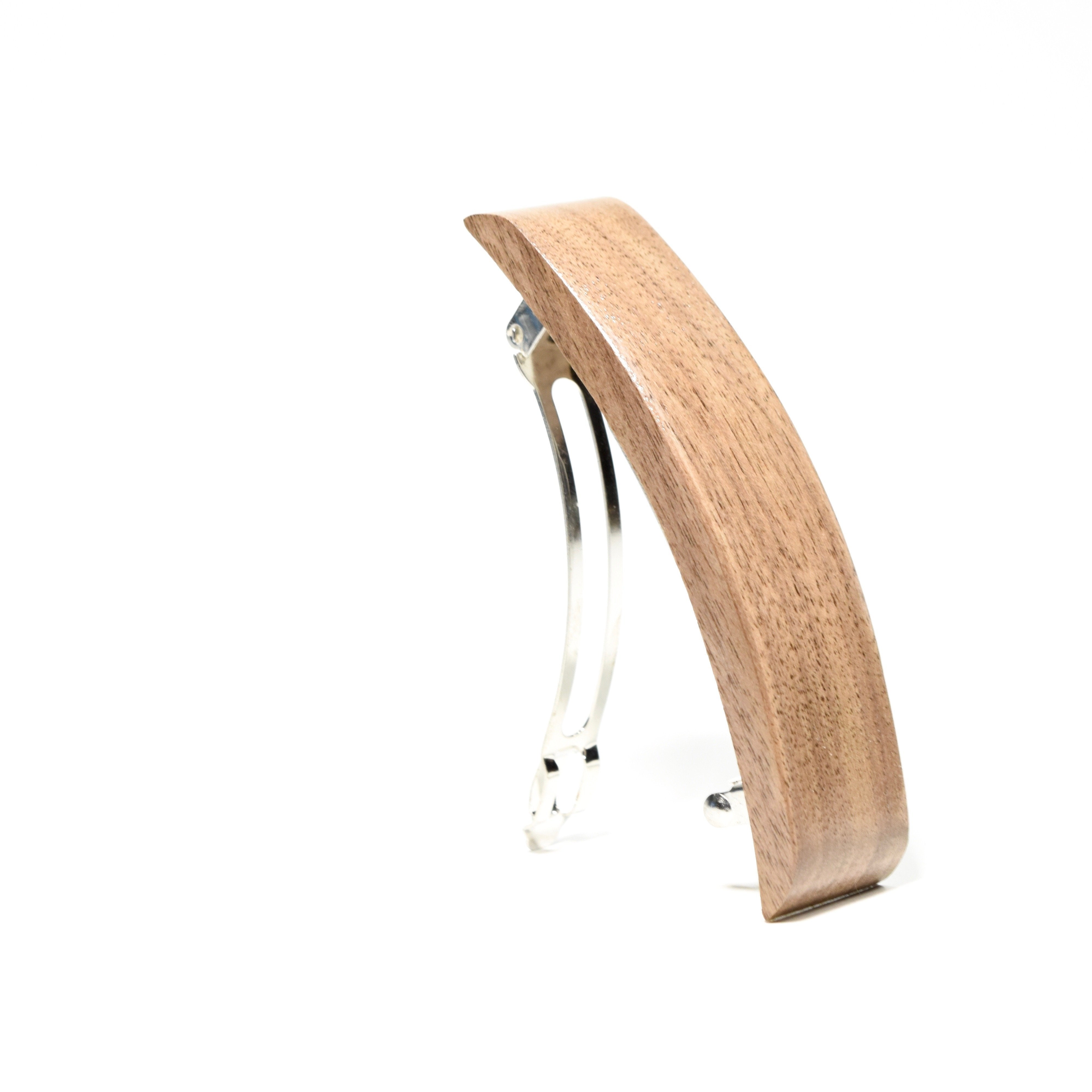 Barrette en bois pour cheveux, barrette solide artisanal