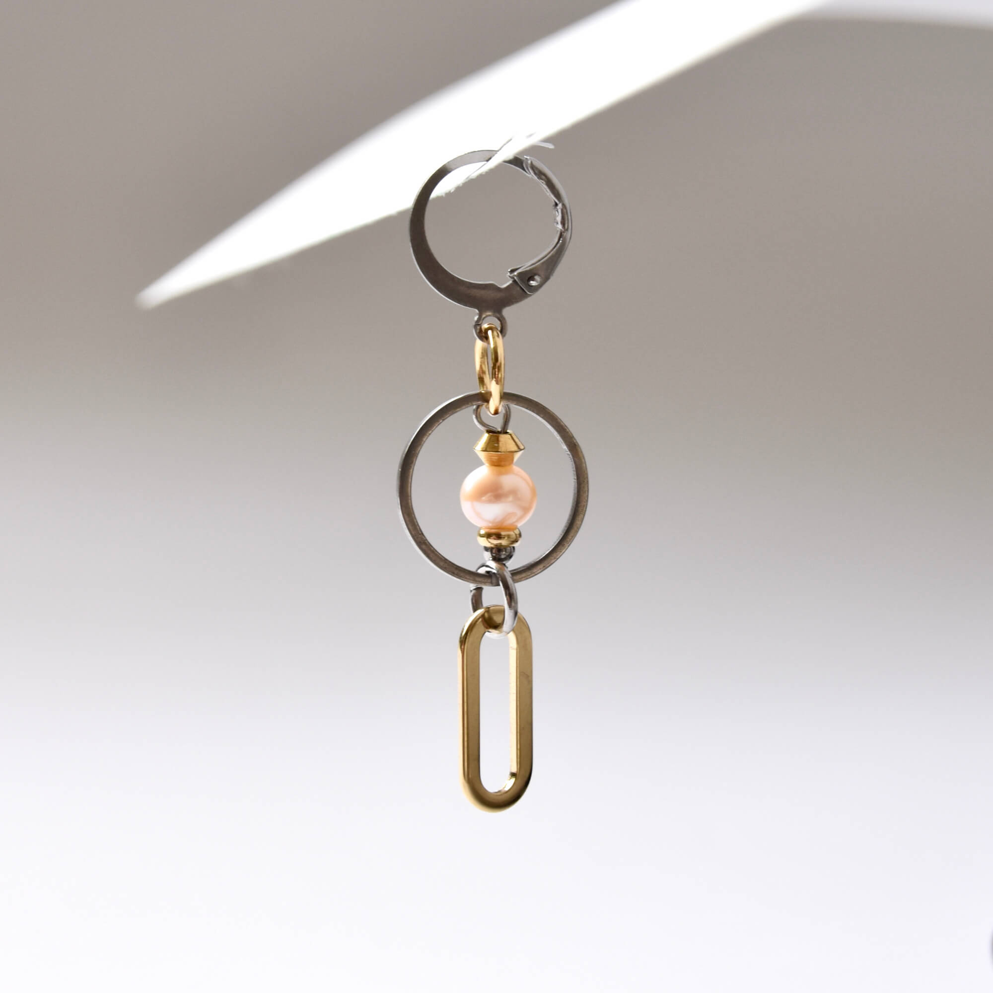 boucles d'oreilles en acier inoxydable fait main au Québec | Isabelle ferland bijoux