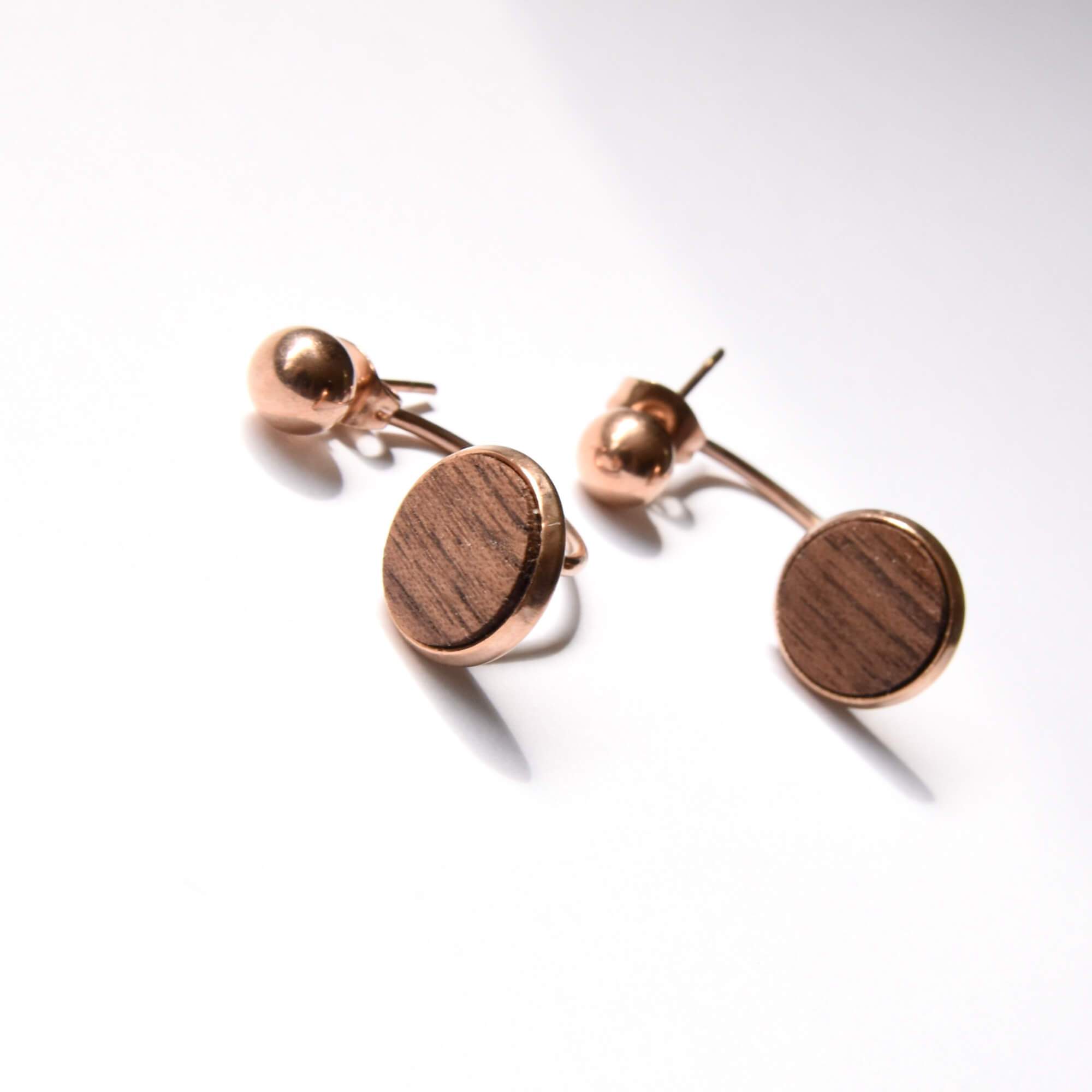 boucles d'oreilles studs fait main au Québec, collection Solstice