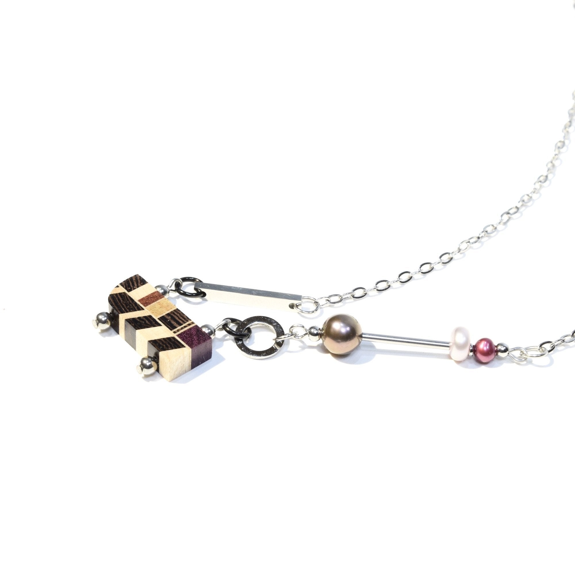 Collier toute petite mosaïque en perle - #Isabelle_Ferland_bijoux#