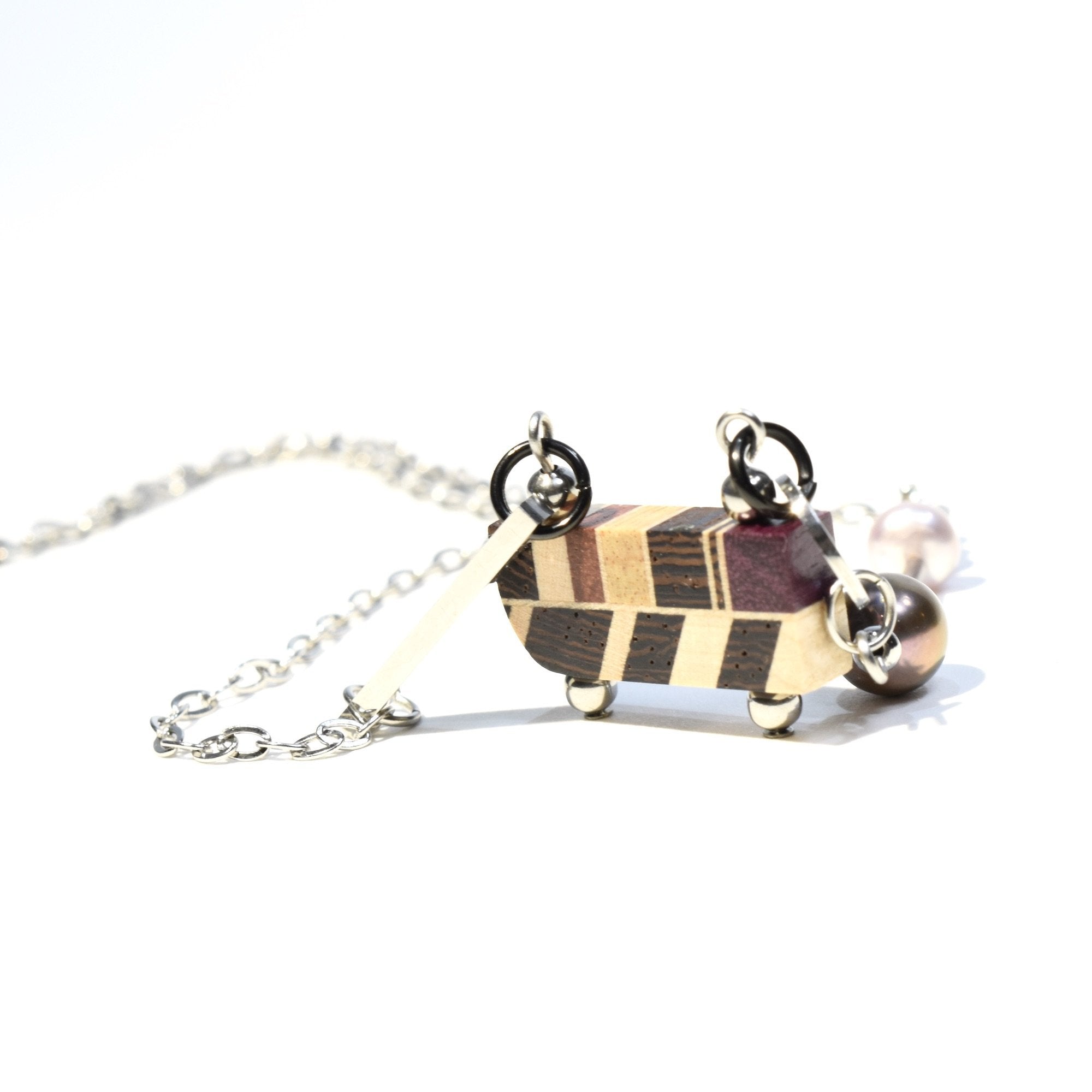 Collier toute petite mosaïque en perle - #Isabelle_Ferland_bijoux#