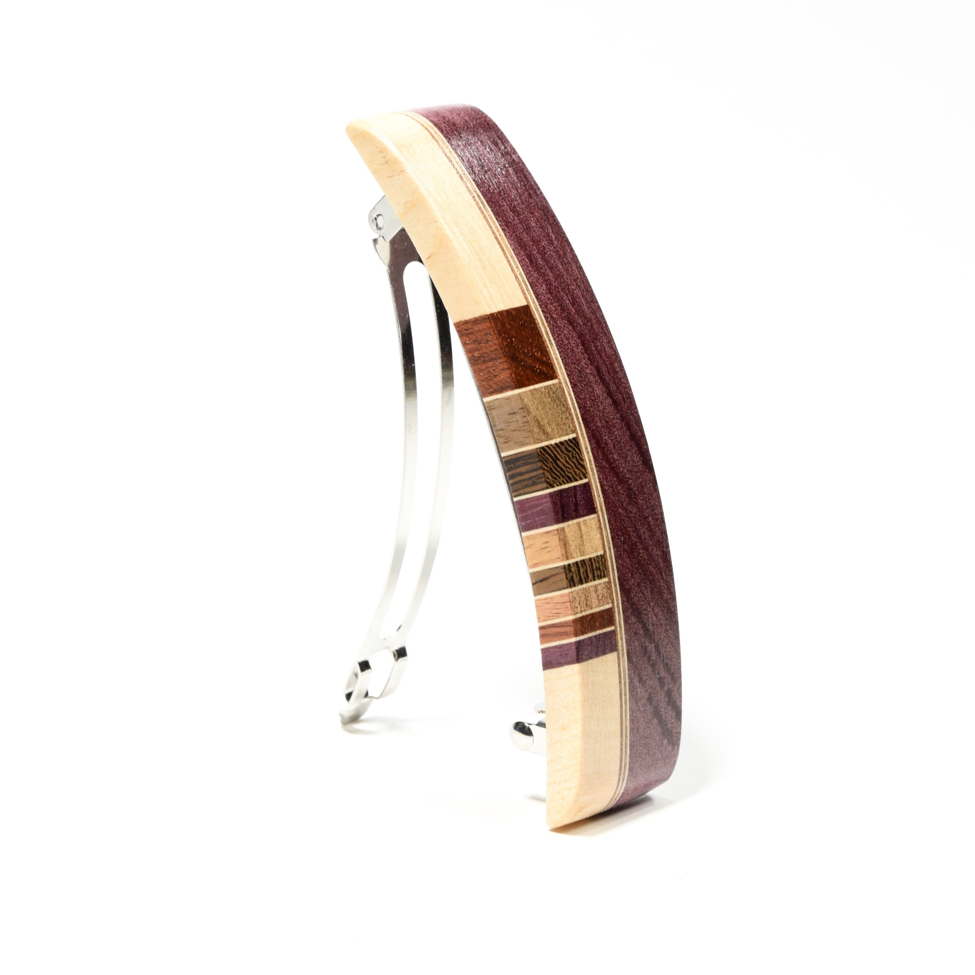 Barrette en bois d'amarante - #Isabelle_Ferland_bijoux#