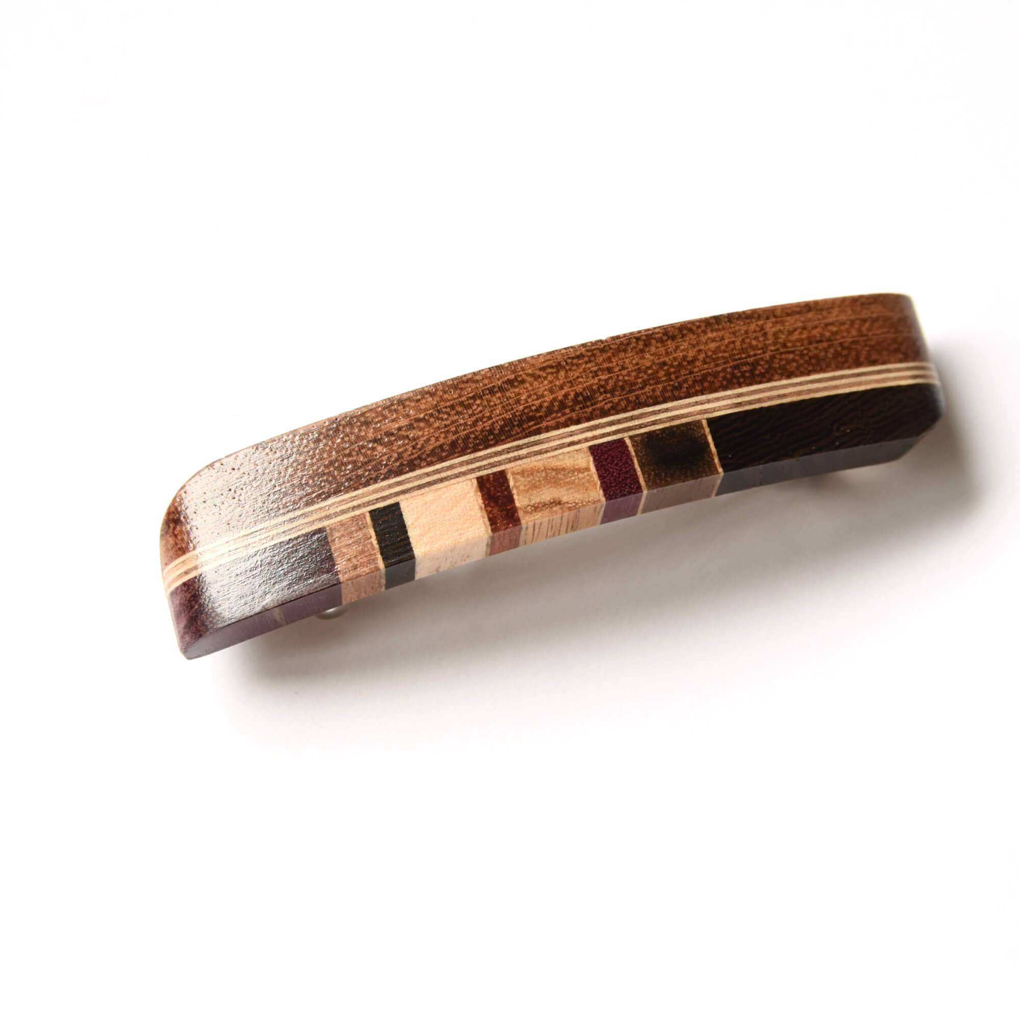 barrette pour cheveux en bois artisanal fabriqué au Québec isabelle Ferland bijoux