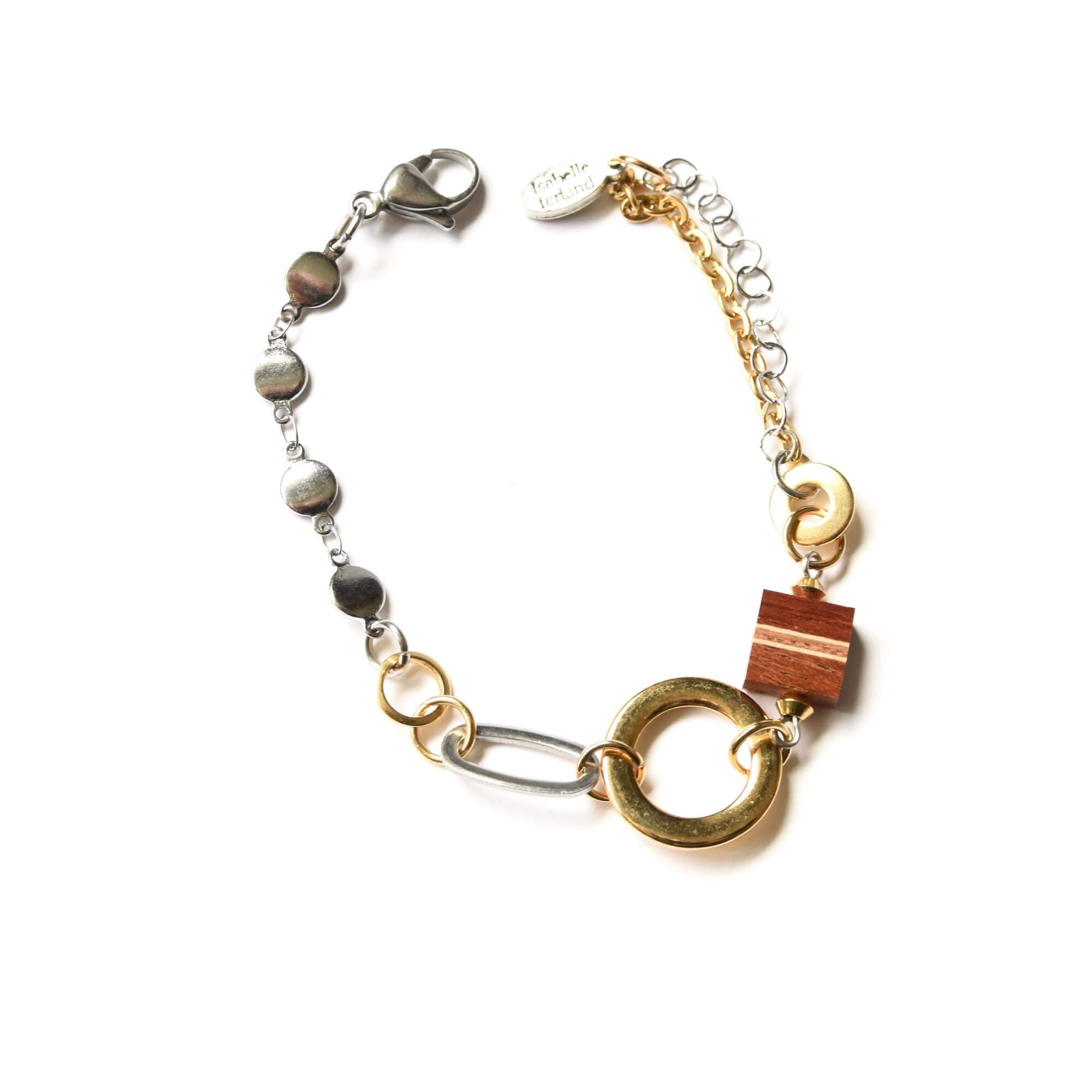 Women's bracelet, handmade by Isabelle ferland wood jewelry