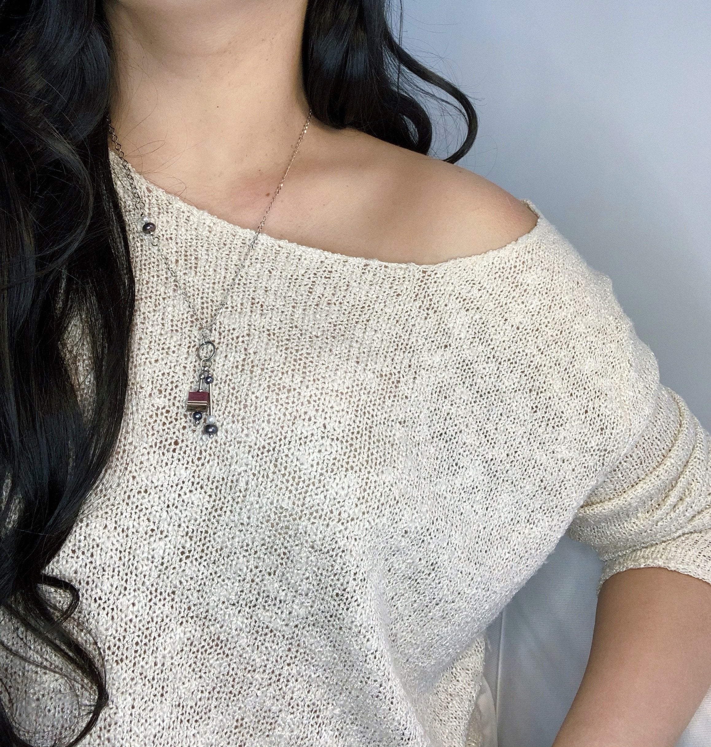 Collier Délicat avec perles - #Isabelle_Ferland_bijoux#