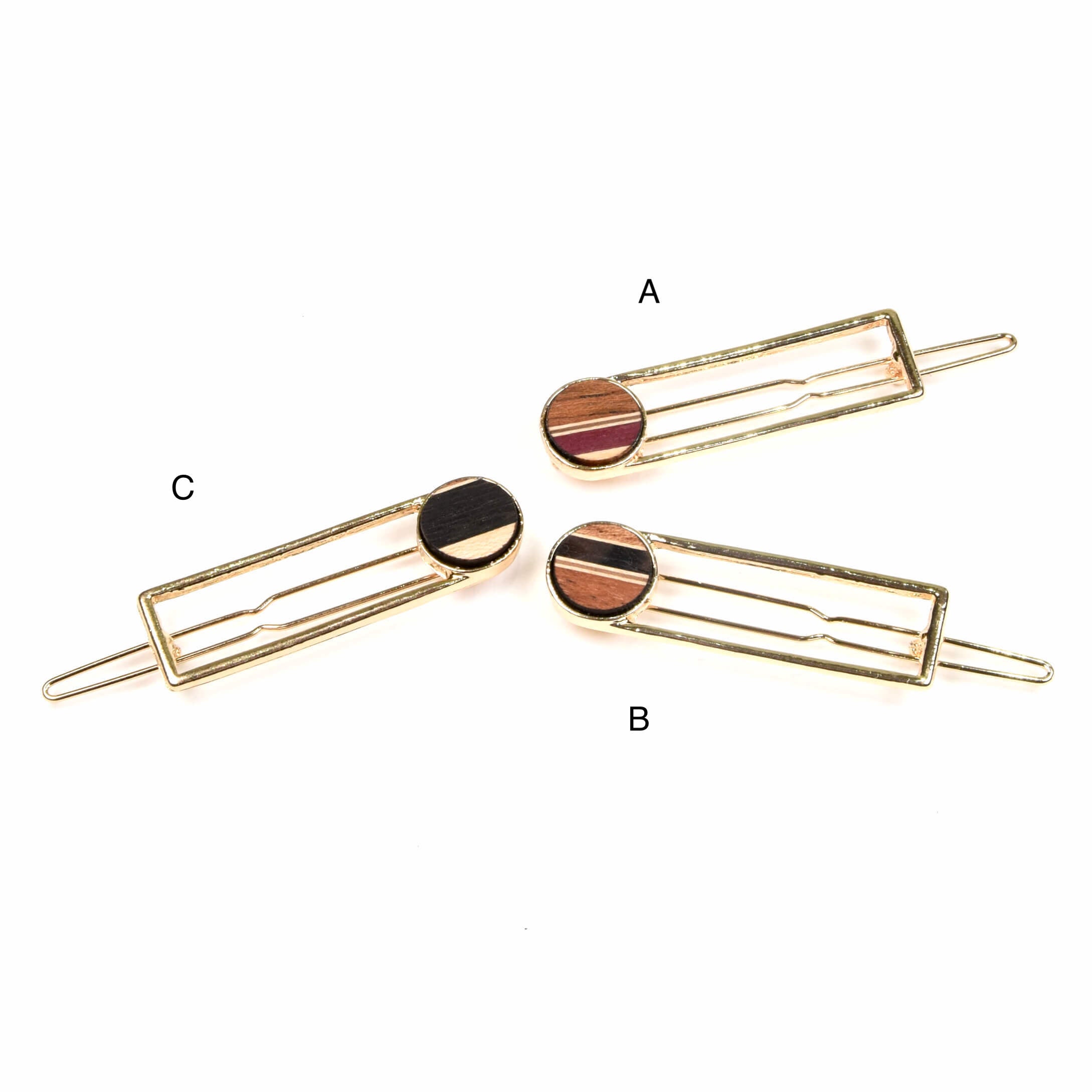 Barrette minimaliste dorée pour cheveux Isabelle Ferland