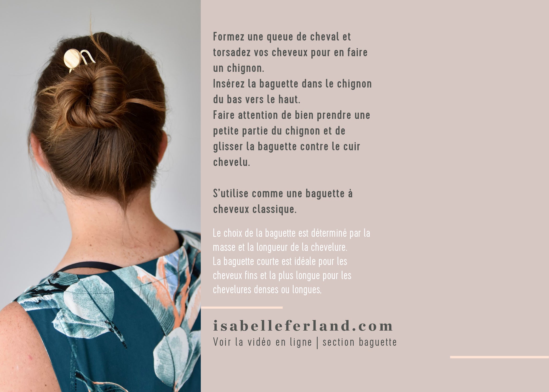 baguette pour cheveux par Isabelle ferland