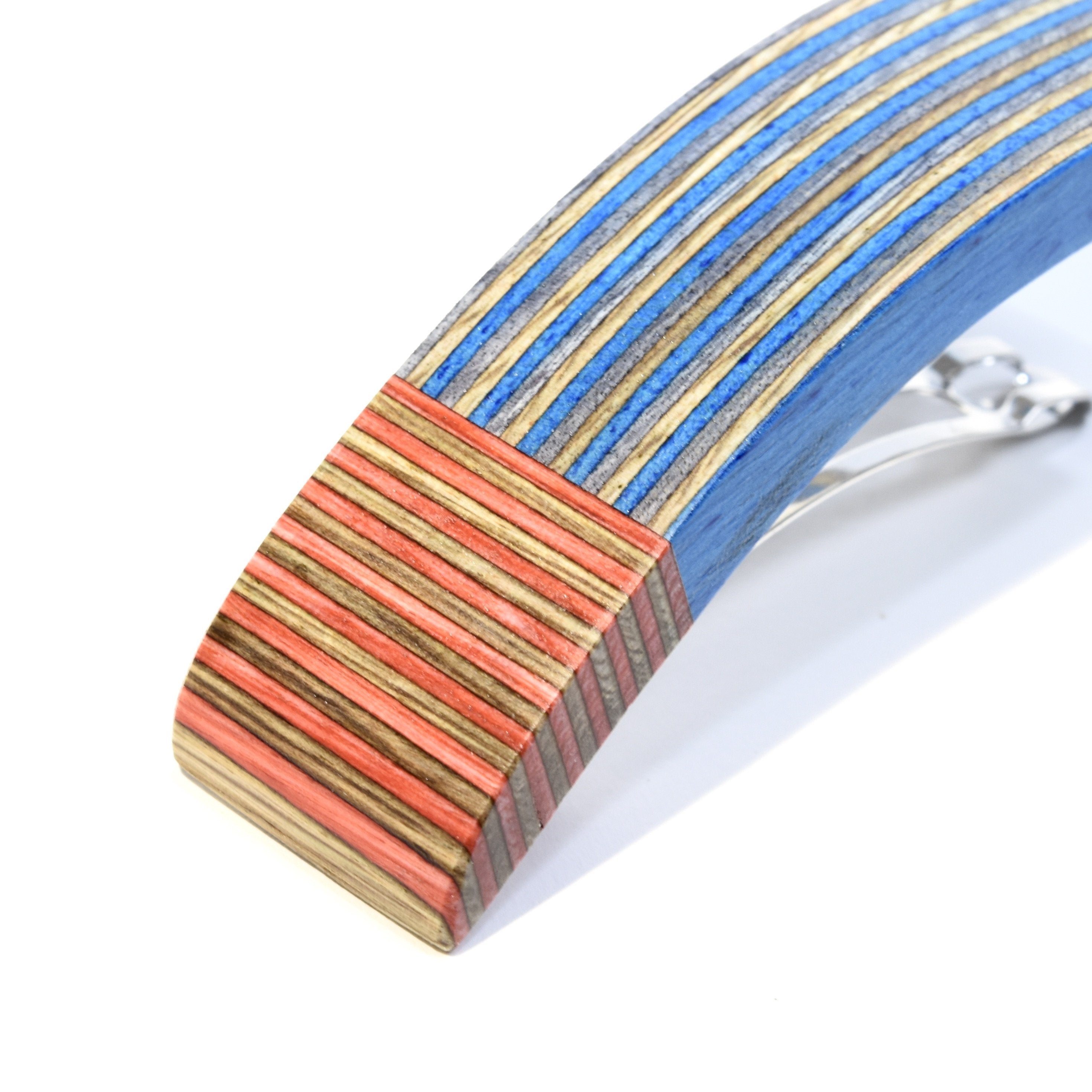 Barrette rouge et bleu - #Isabelle_Ferland_bijoux#