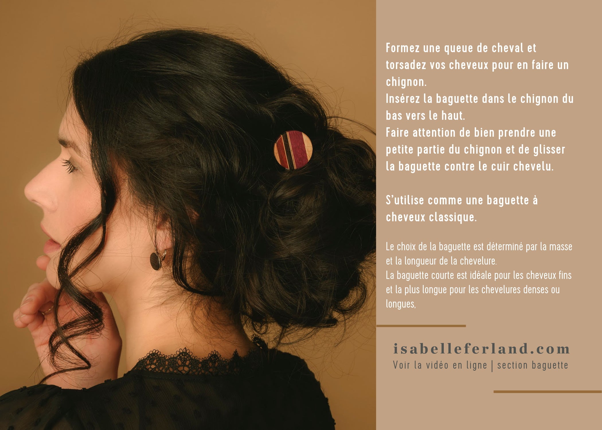 Comment attacher ses cheveux avec des baguettes? 