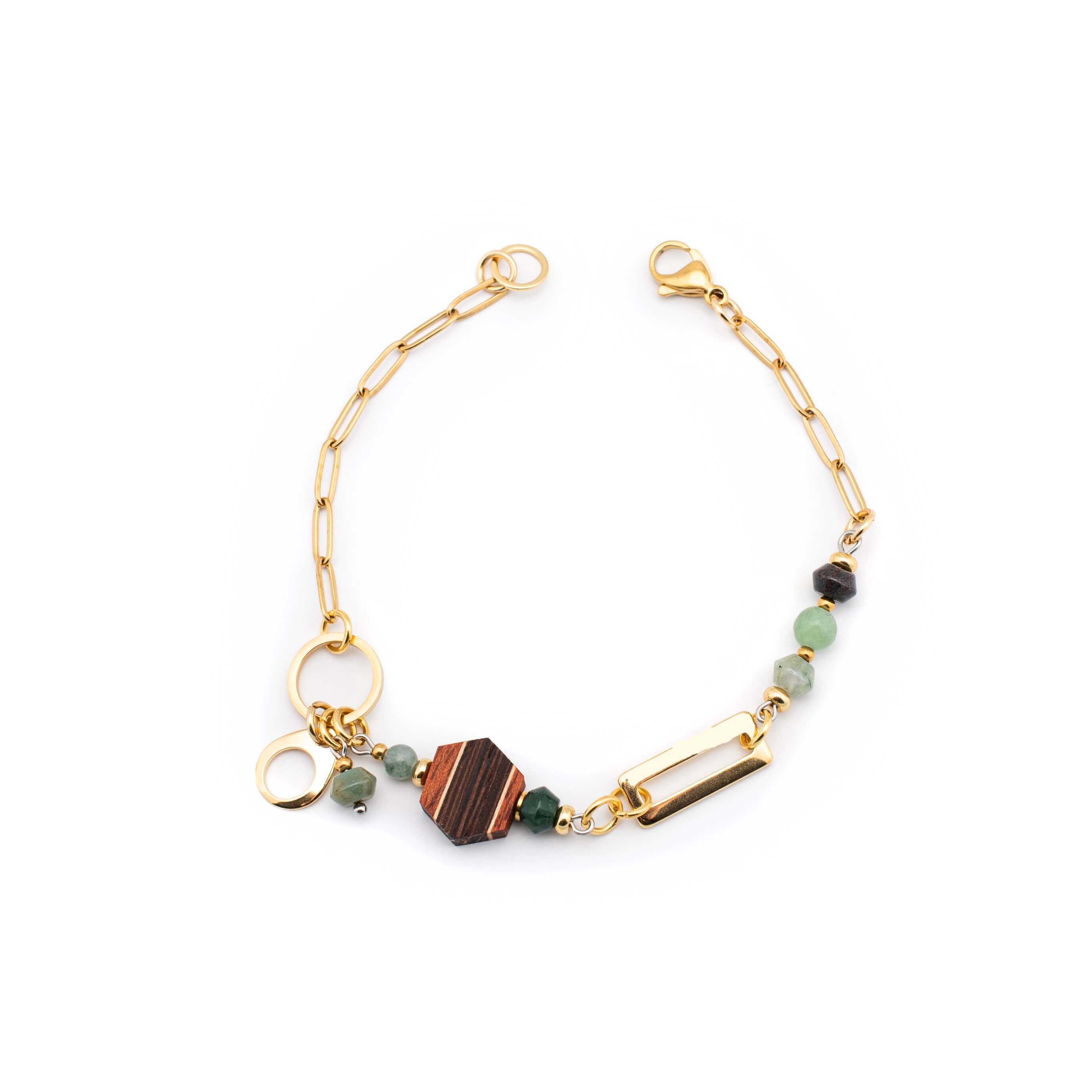 bracelet femme tendance 2026, bijoux en bois artisanal
