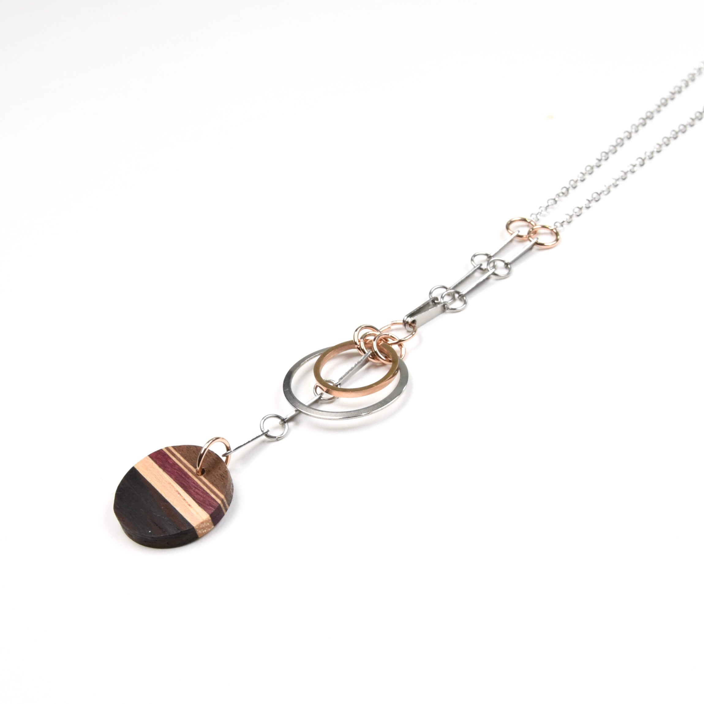 Quebec Wooden Necklace. Handcrafted Artisan Jewelry. Fast Shipping. Jewelry Made in Quebec.