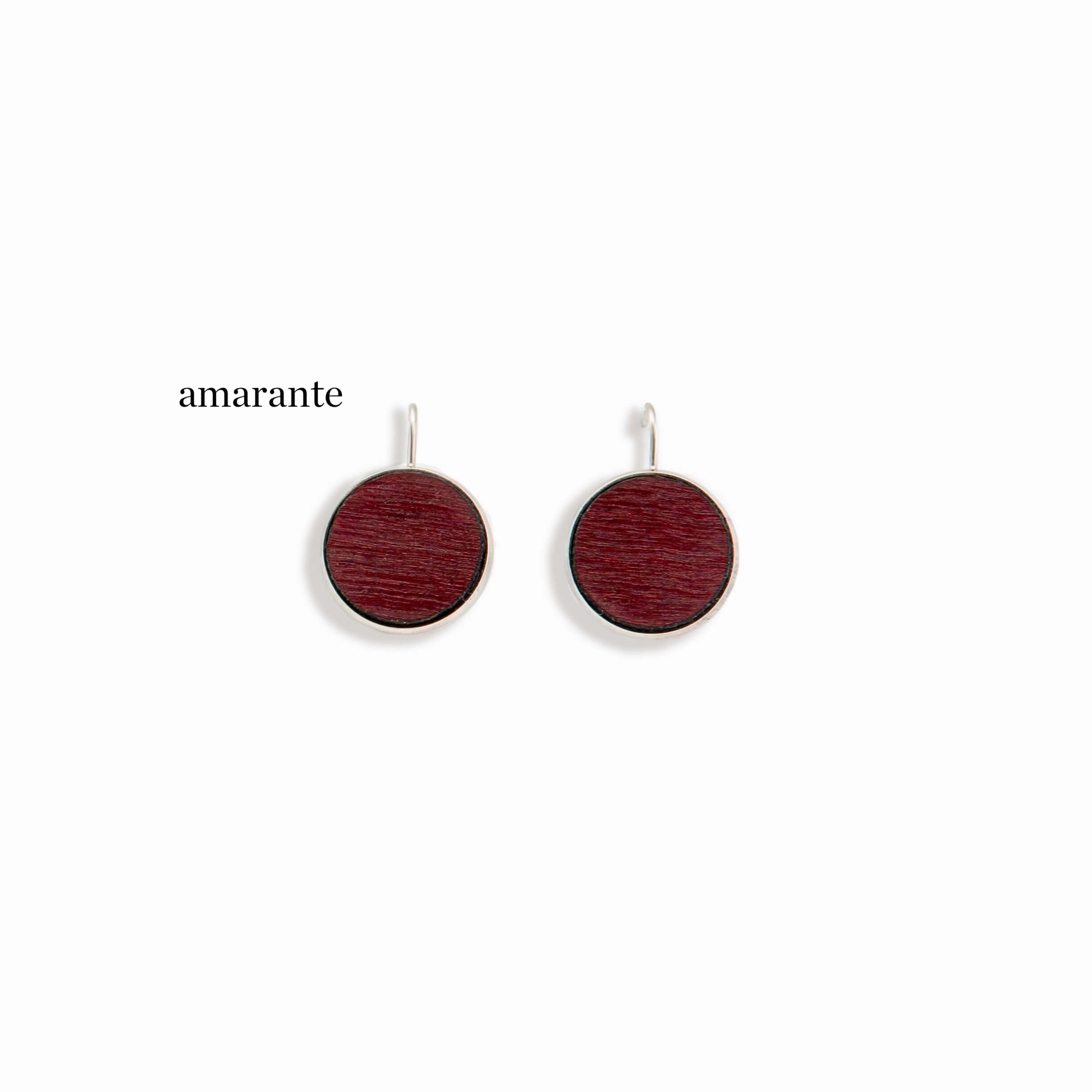 Boutons en bois avec incrustation de bois par isabelle ferland bijoux 