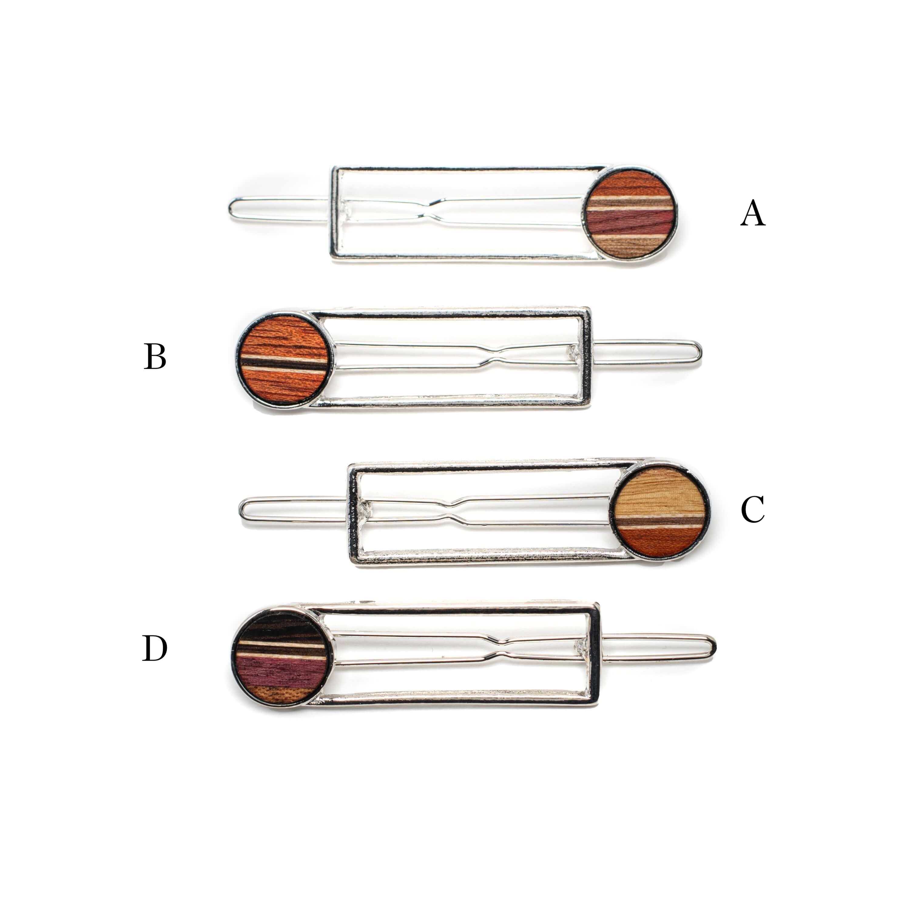 Mini barrette pour cheveux, barrette argent à cheveux, isabelle ferland 