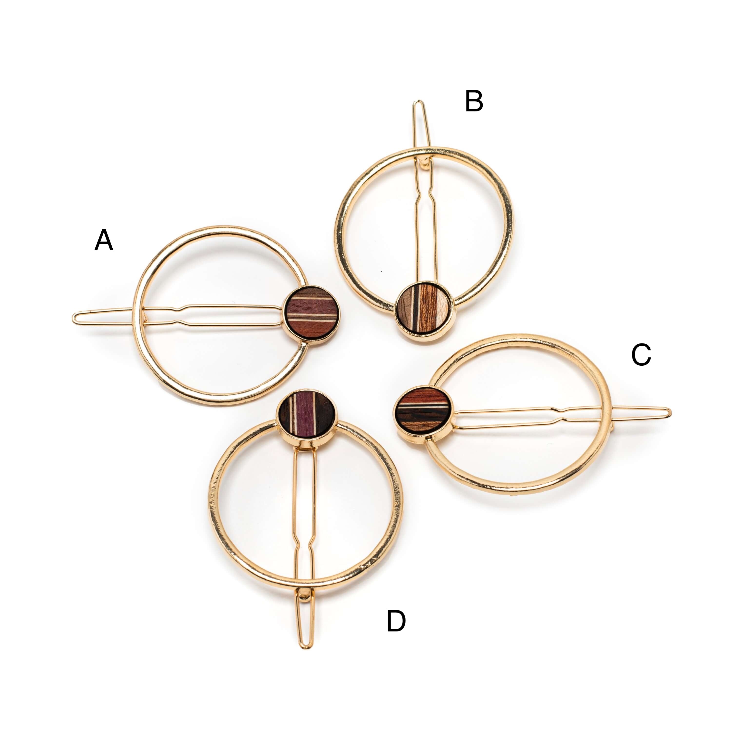 Petite barrette ronde or, accessoires cheveux fins isabelle ferland 