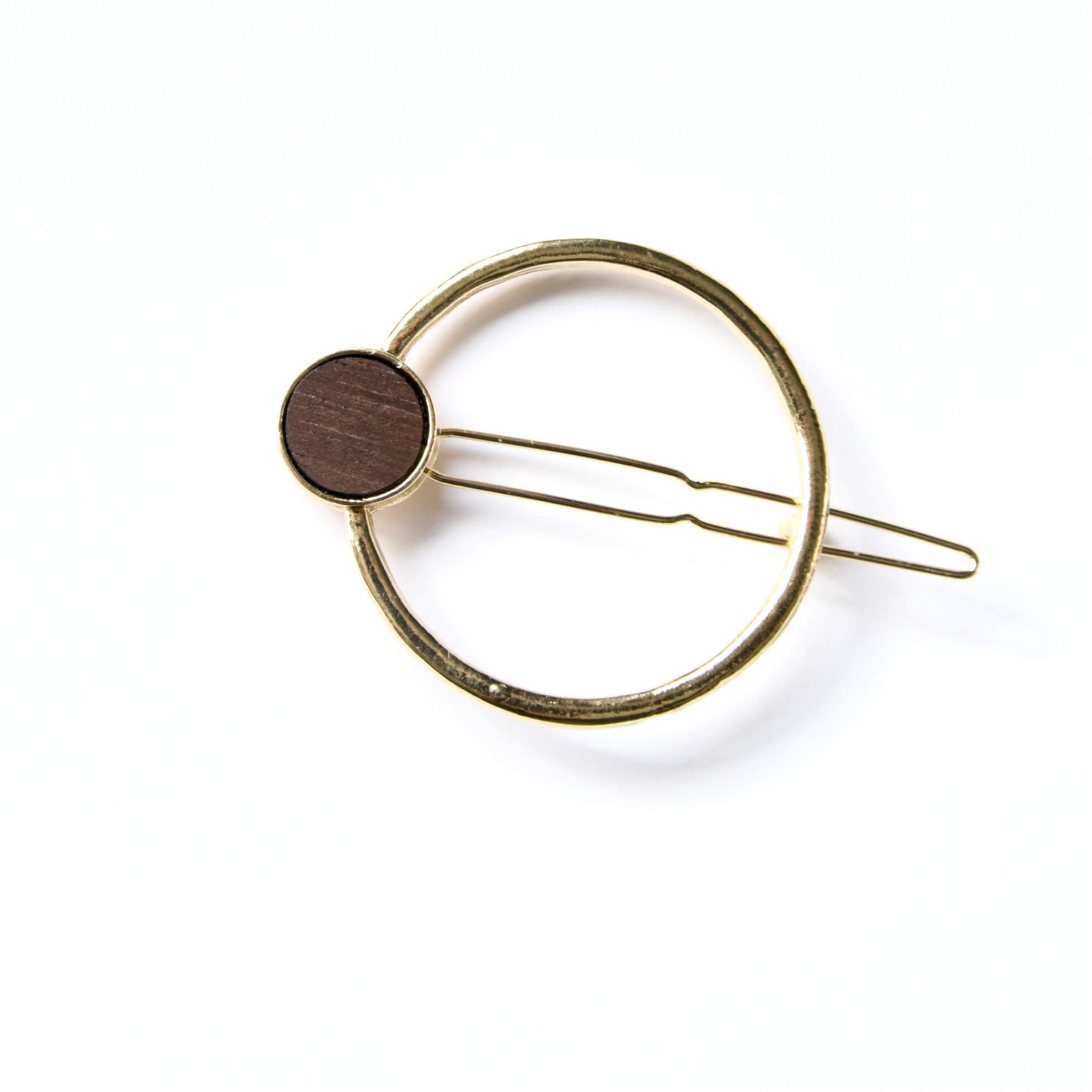 Barrette minimalist dorée - clip simple à cheveux en laiton - accessoire pour cheveux or