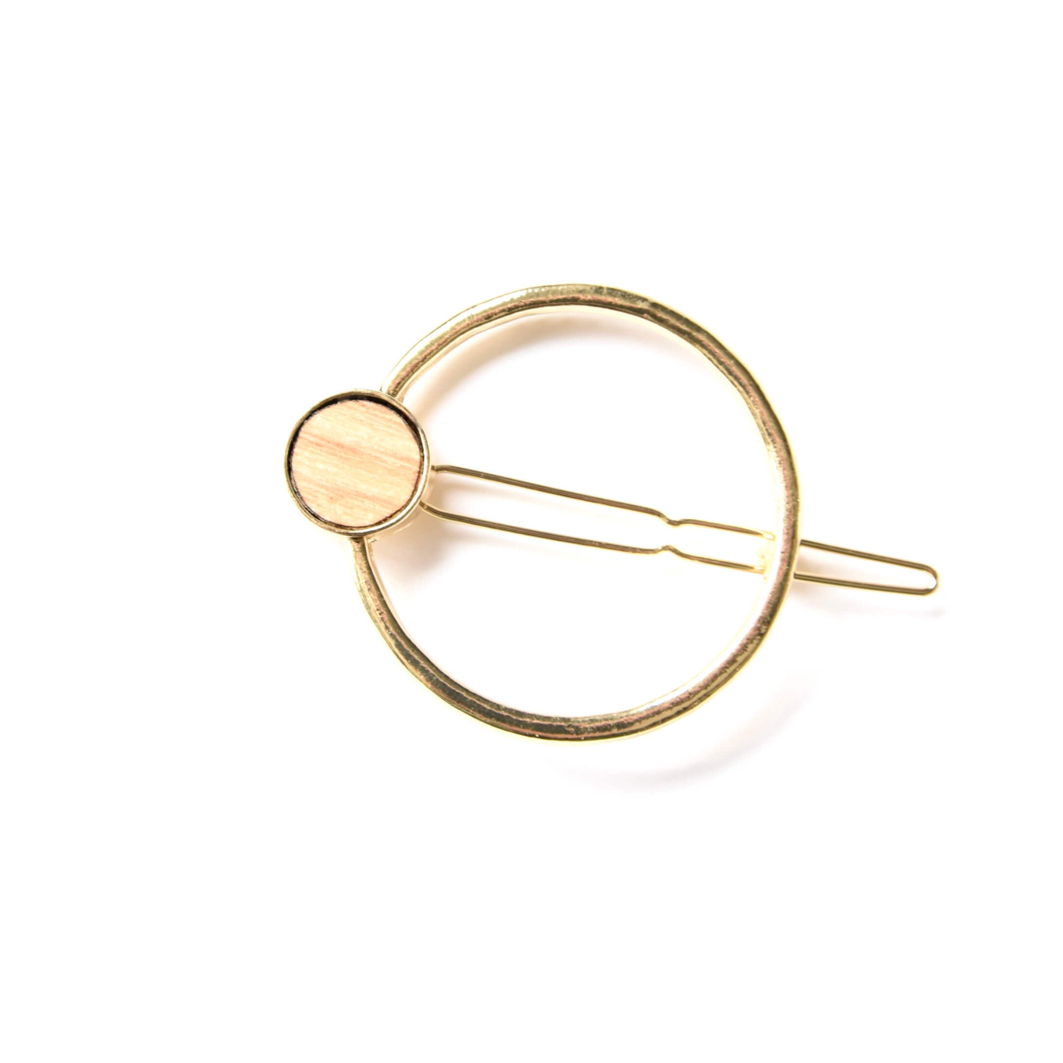 Barrette minimalist dorée - clip simple à cheveux en laiton - accessoire pour cheveux or