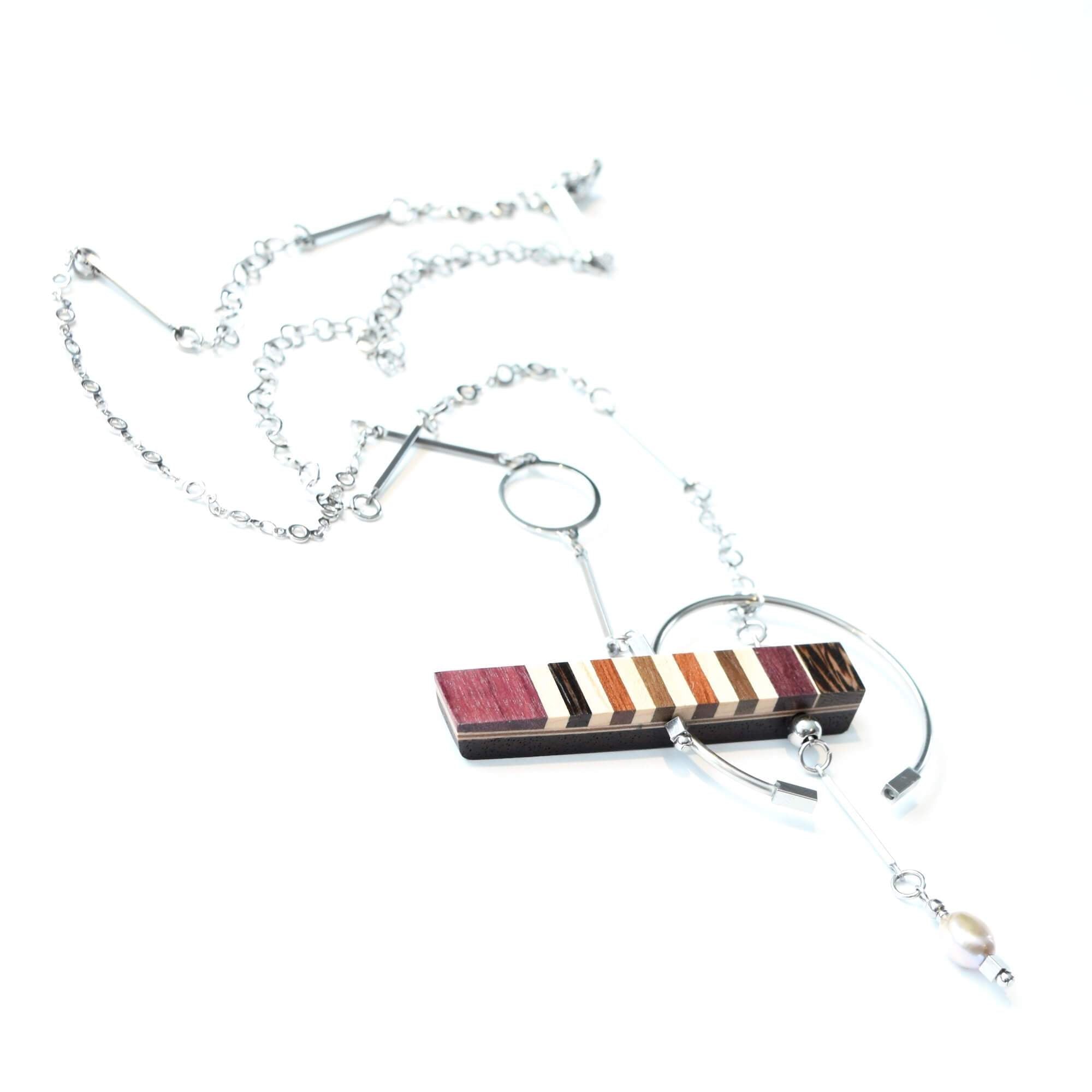 collier acier inoxydable | isabelle ferland bijoux en bois 