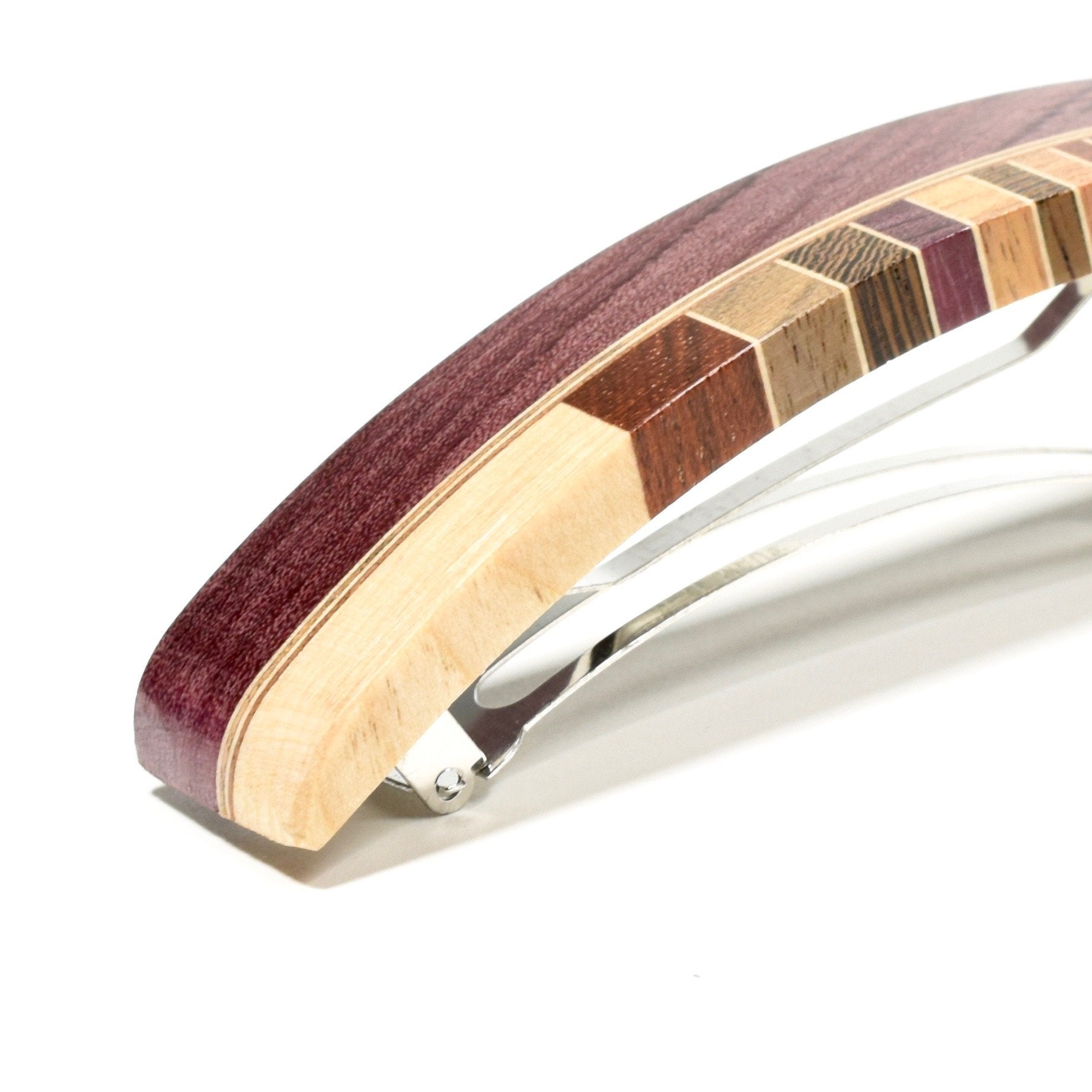 Barrette en bois d'amarante - #Isabelle_Ferland_bijoux#