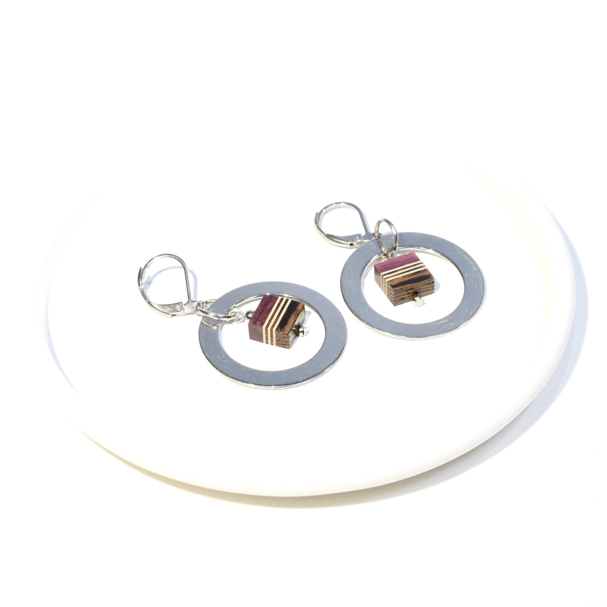 Boucles anneaux en acier inoxydable - #Isabelle_Ferland_bijoux#