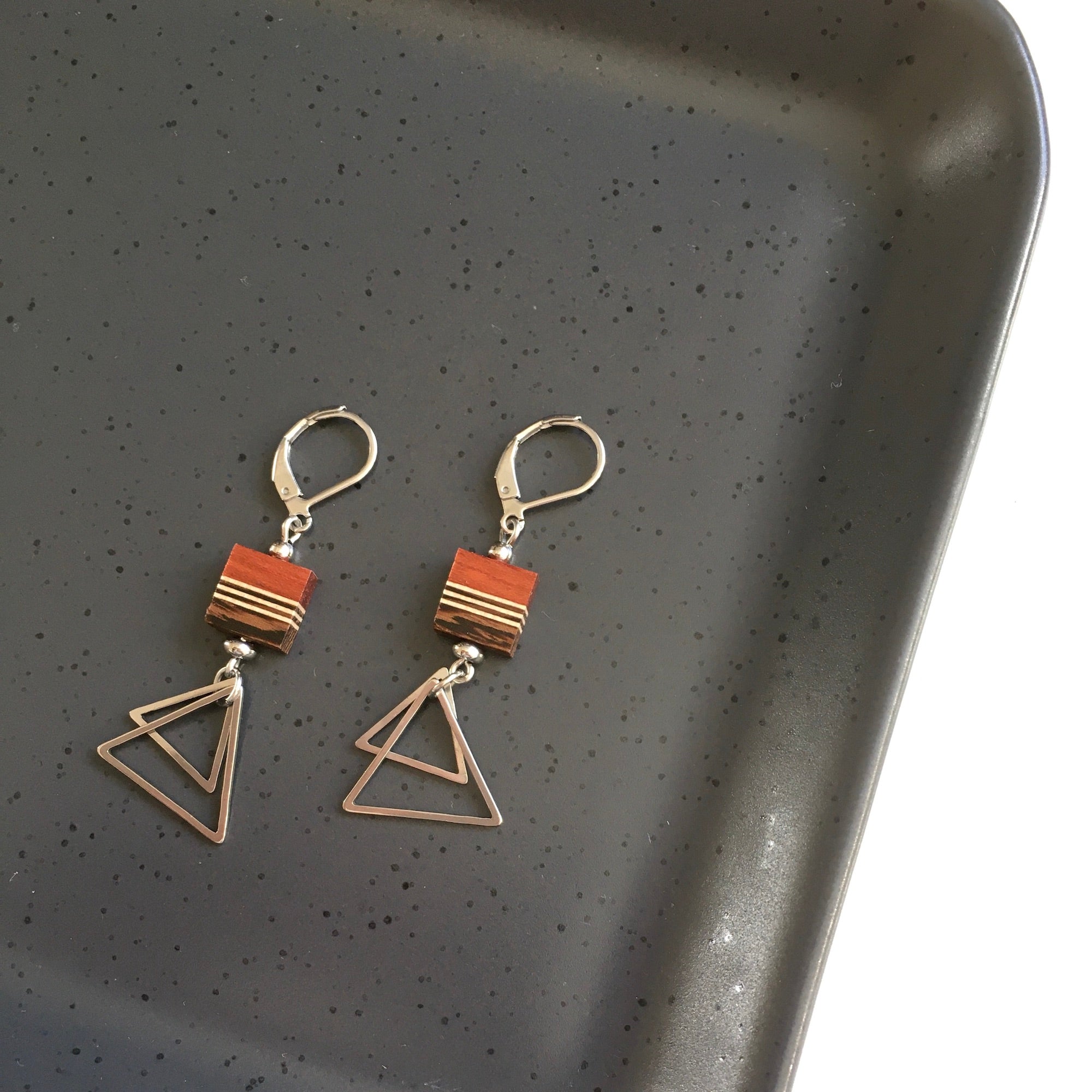 Boucles d'oreilles triangles