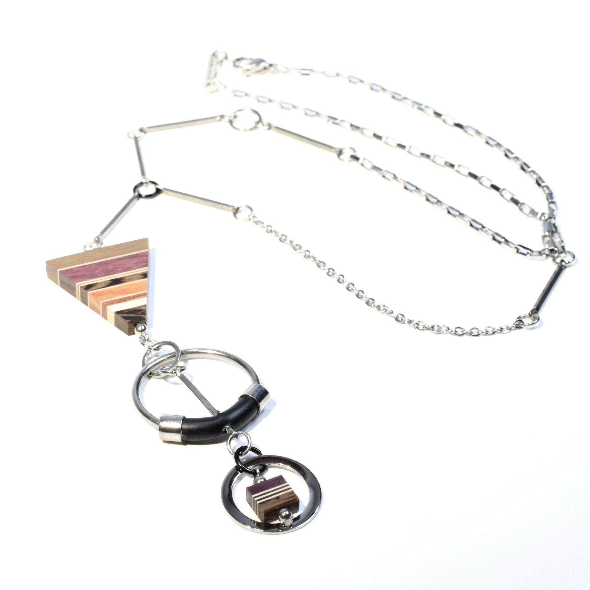 Collier long en acier inoxydable- Isabelle_Ferland_bijoux