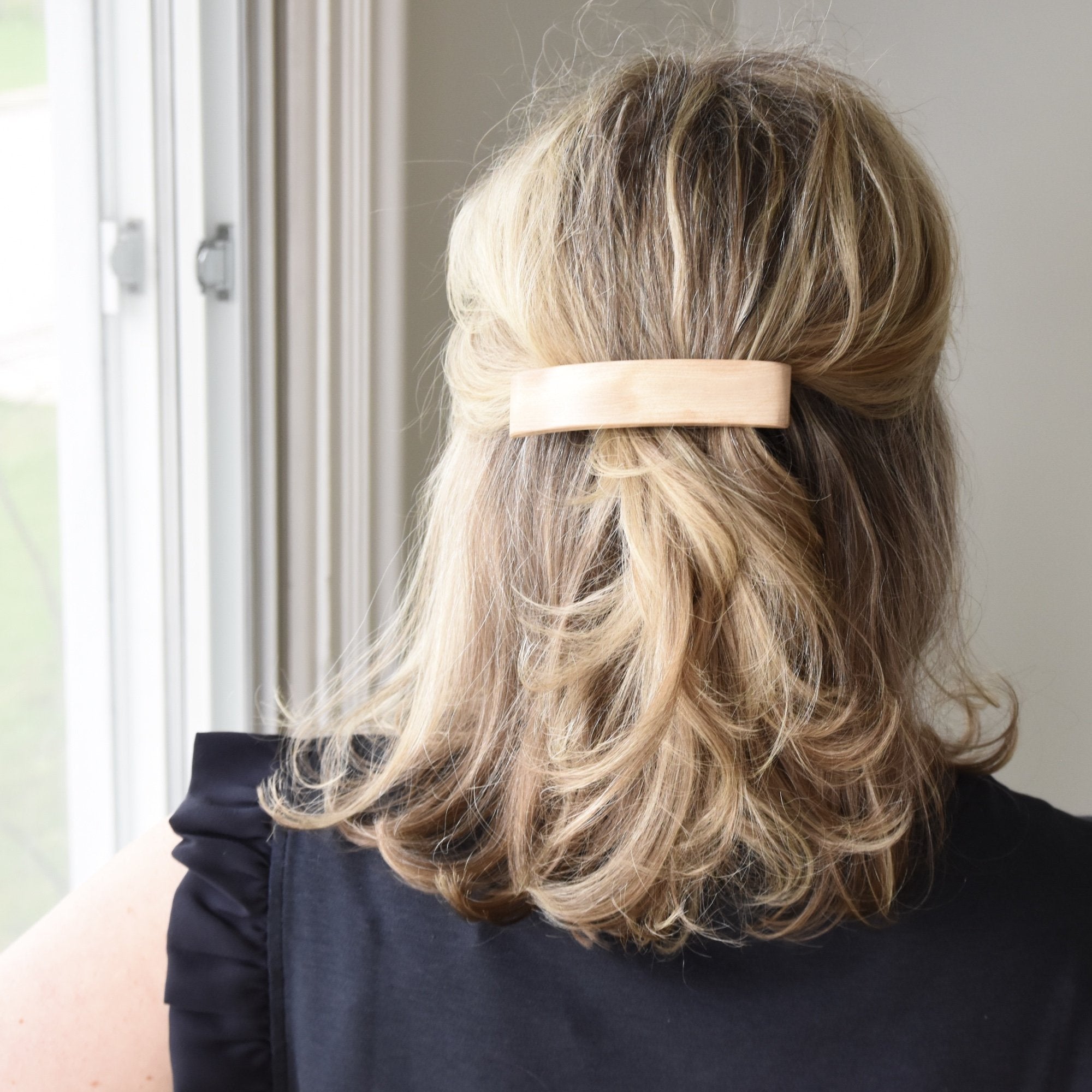 Barrette en bois d'érable - #Isabelle_Ferland_bijoux#